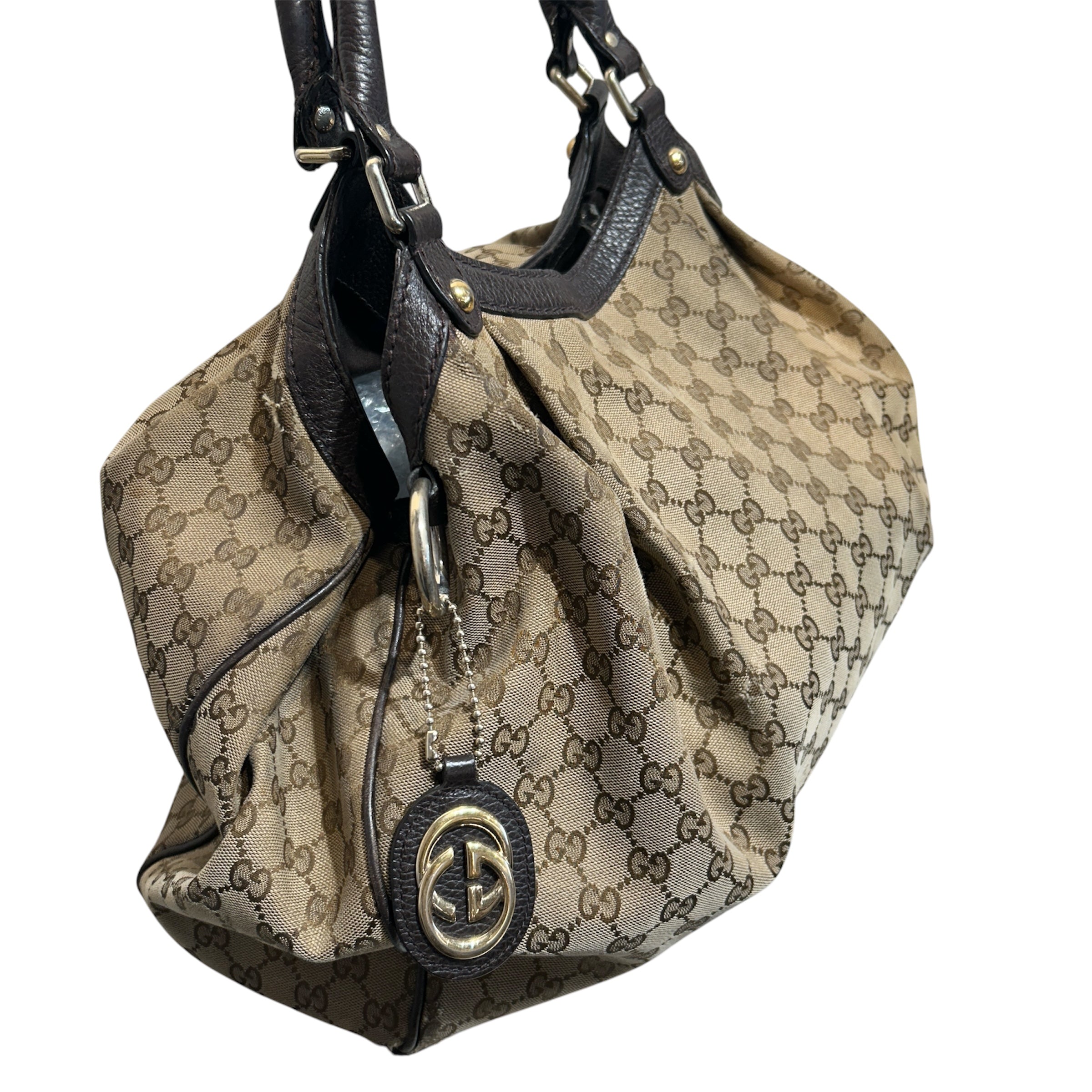 GUCCI/Tote Bag/Monogram/BRW/Sukey view 6