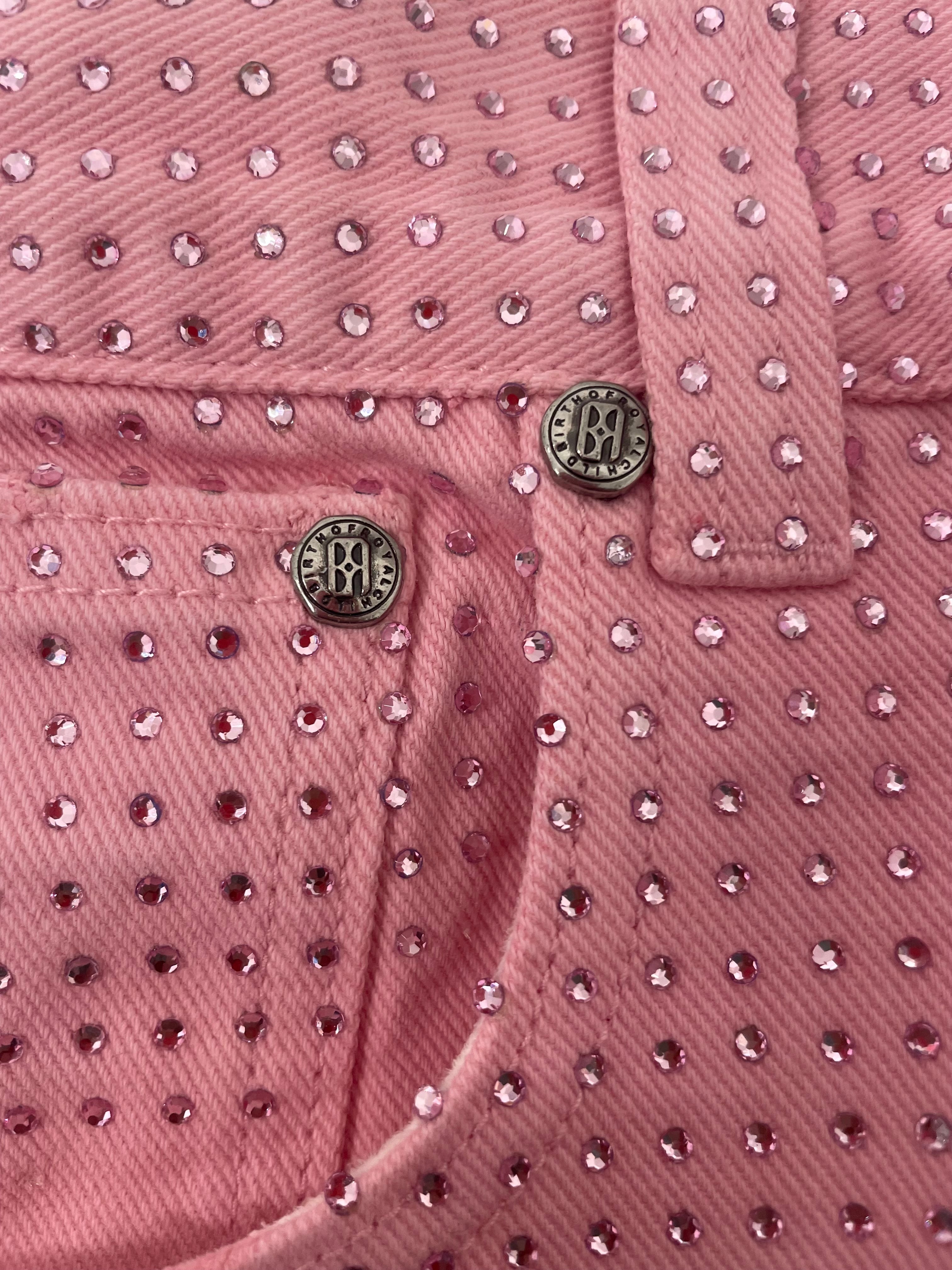 Birth Of Royal Child/Straight Pants/XL/Cotton/PNK/PNK ALL OVER DIAMONDS view 5
