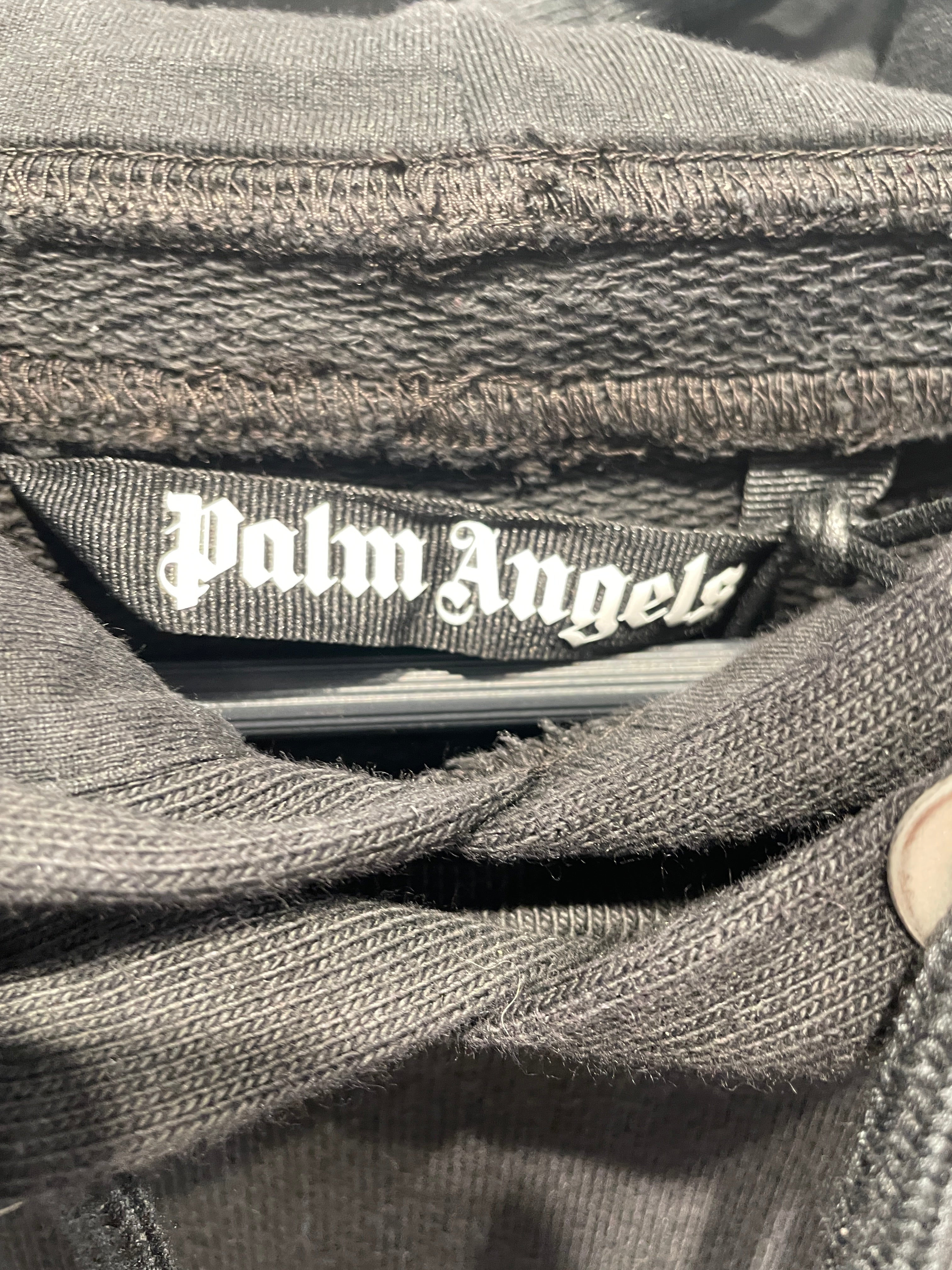 Palm Angels/Hoodie/XS/S/Cotton/BLK/Oversize/Patched Stars view 4