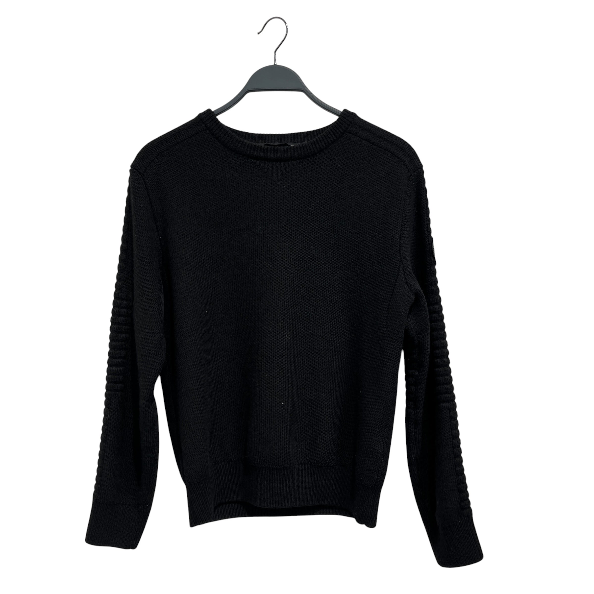CANADA GOOSE/Sweater/M/Cotton/BLK/Ribbed arm detail patc leftarm view 1