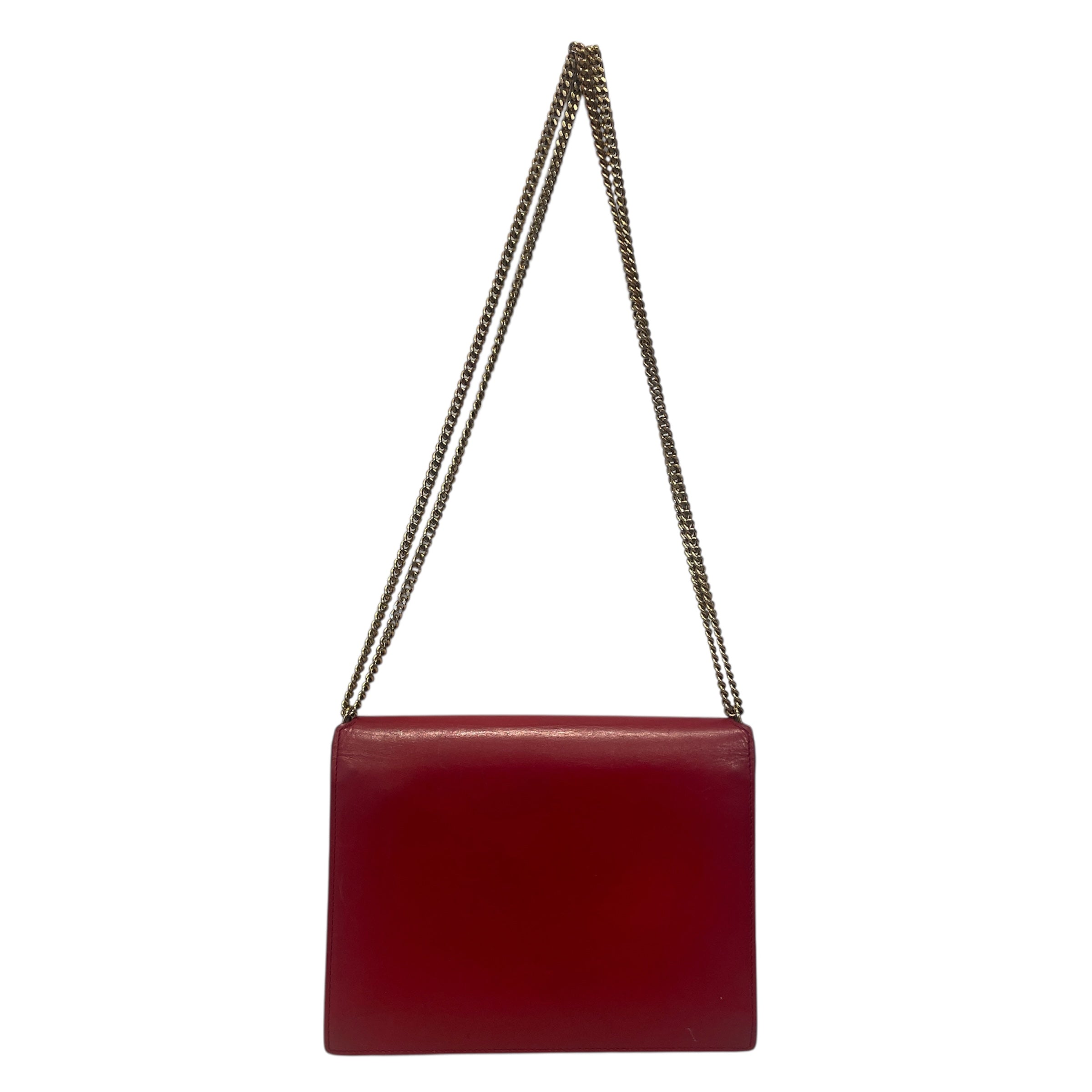 SAINT LAURENT/Cross Body Bag/Leather/RED/GRAIN DE POUDRE view 2