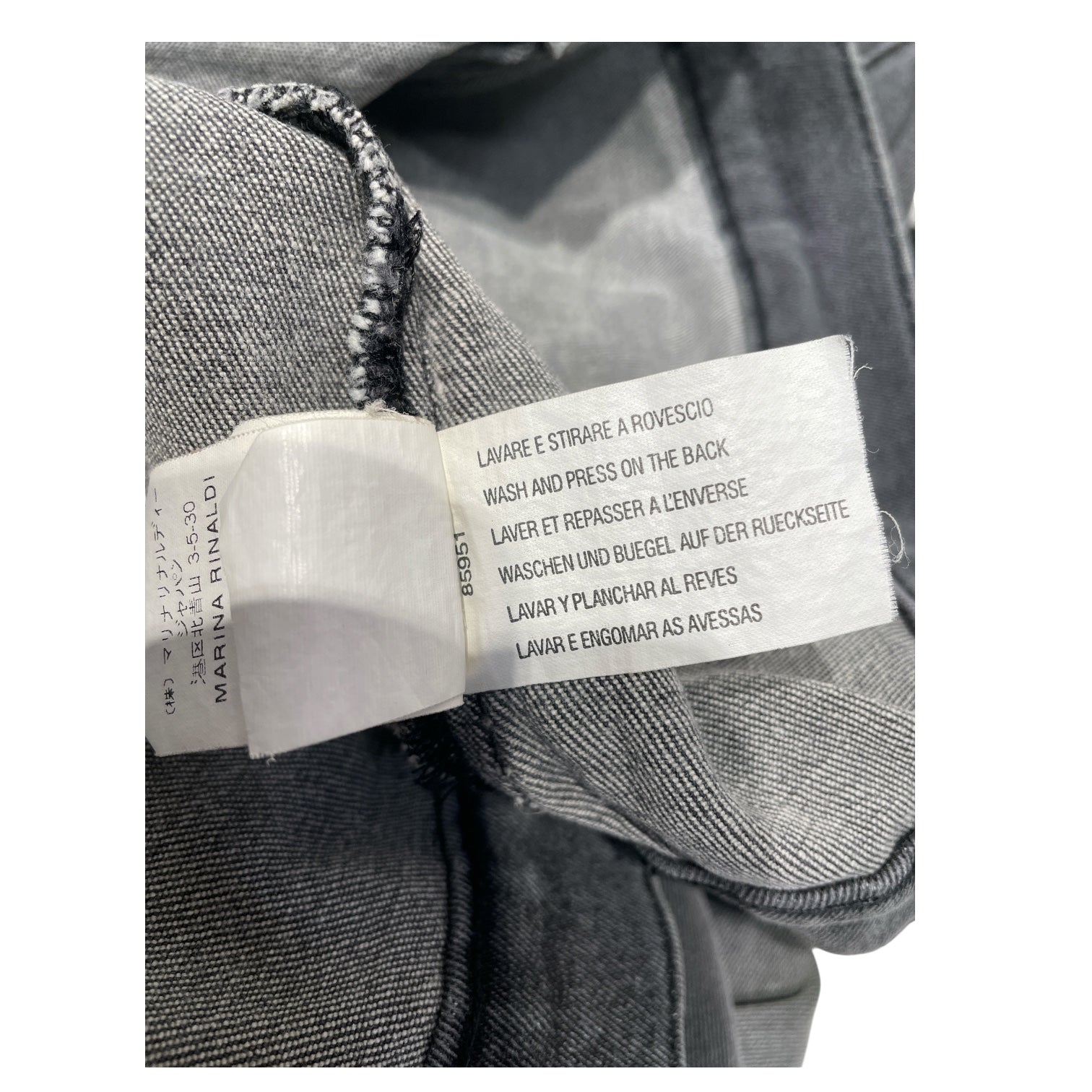MARINA RINALDI/Denim Jkt/FREE/Denim/GRY/Hooded view 4