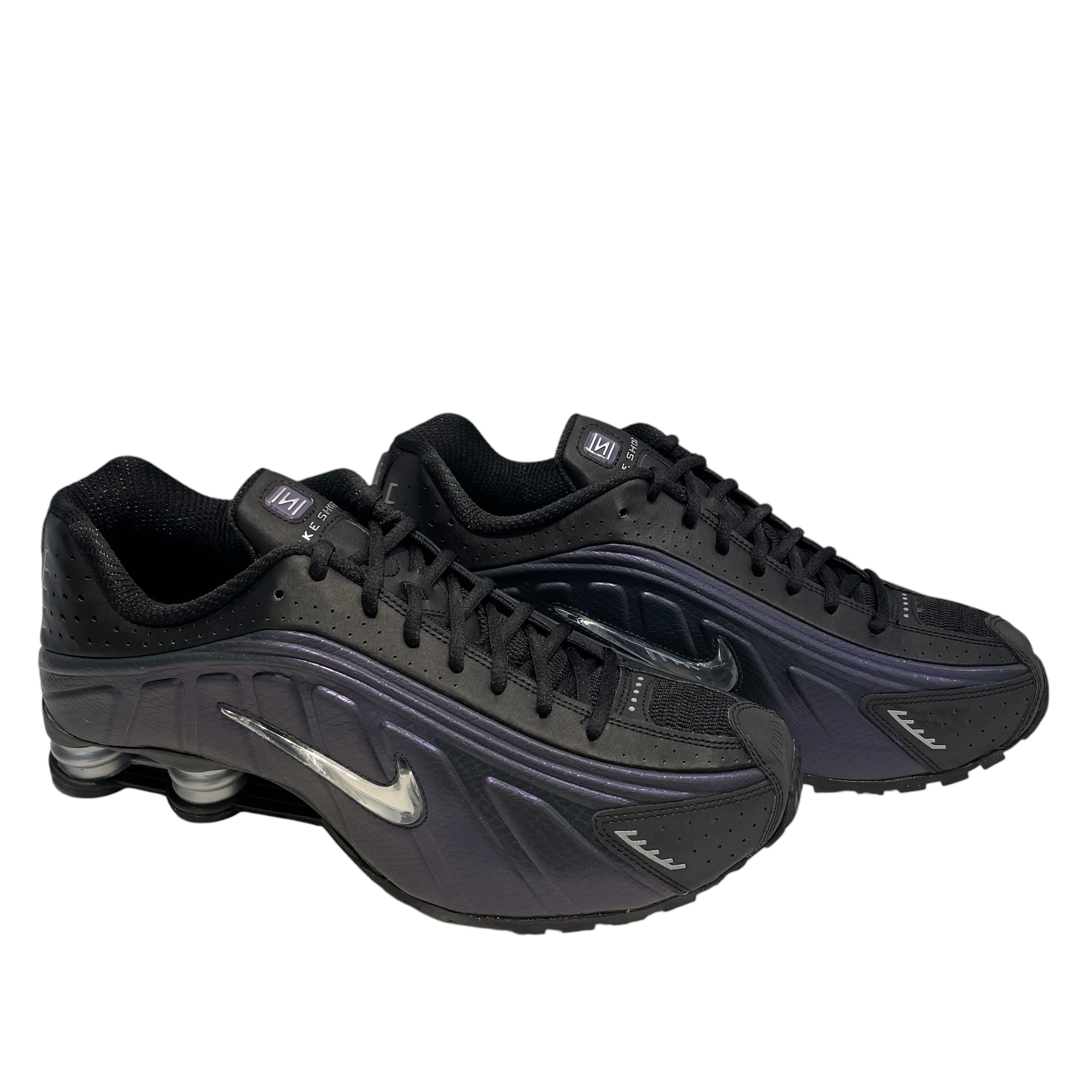 NIKE/Low-Sneakers/US 10.5/PPL/SHOX R4/SLVR view 2