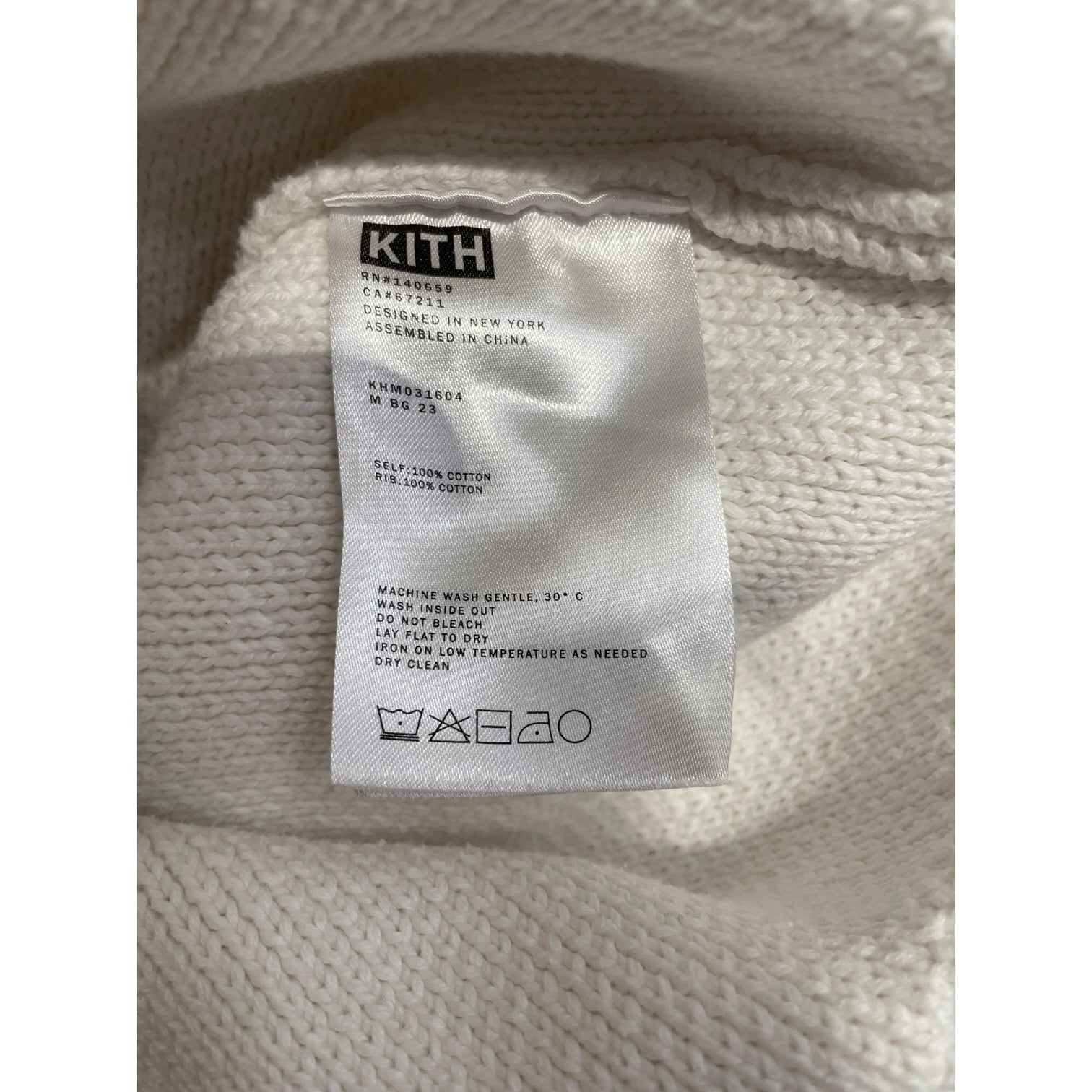 KITH/KITH/BERGDORF GOODMAN/Heavy Sweater/L/Cotton/WHT/ view 4