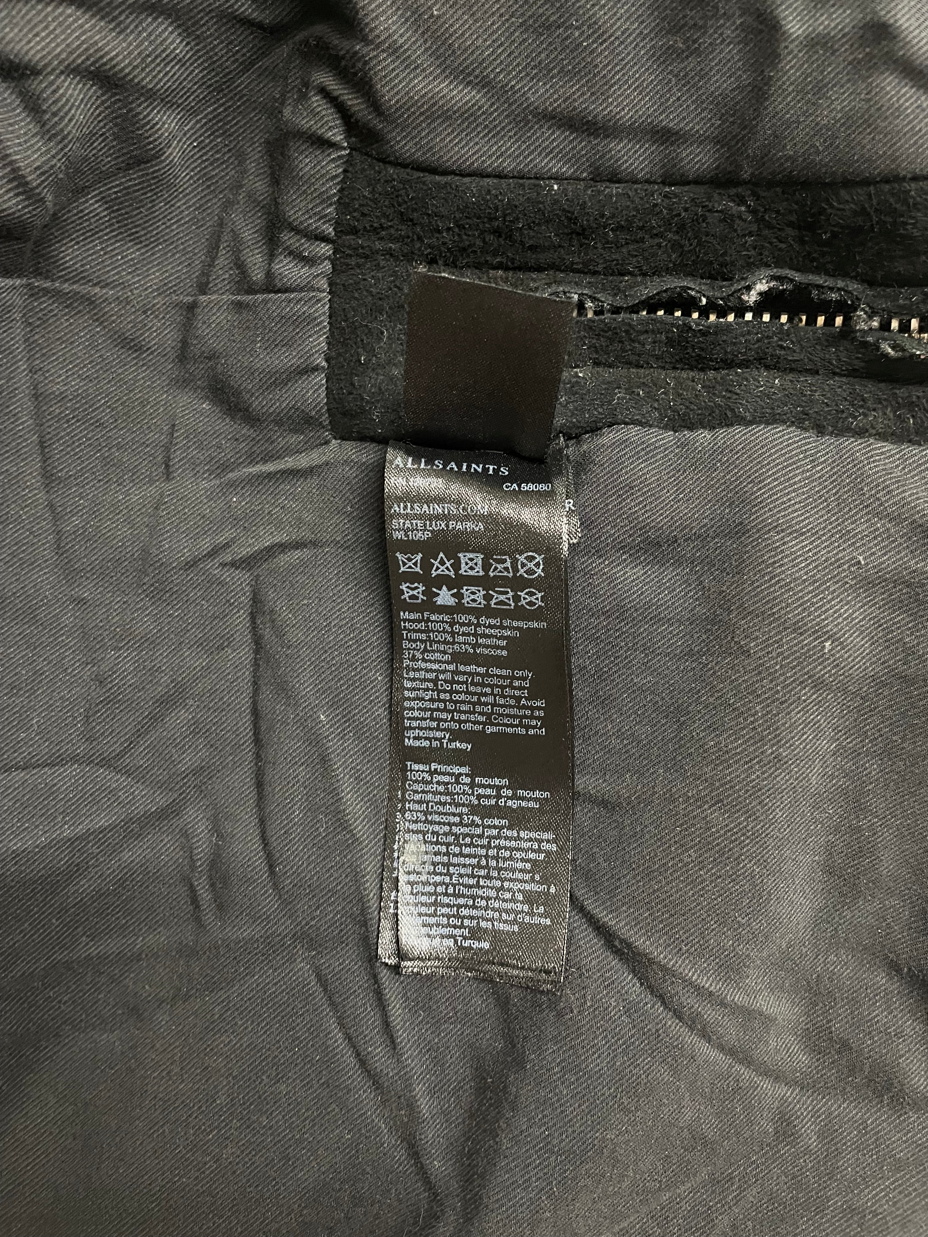 ALLSAINTS/Coat/XS/Sheepskin/BLK/STATE LUX PARKA view 7