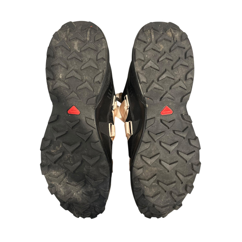 salomon/Sandy Liang/Low-Sneakers/UK 9.5/Nylon/BLK/FRONT BOW SPEEDCROSS