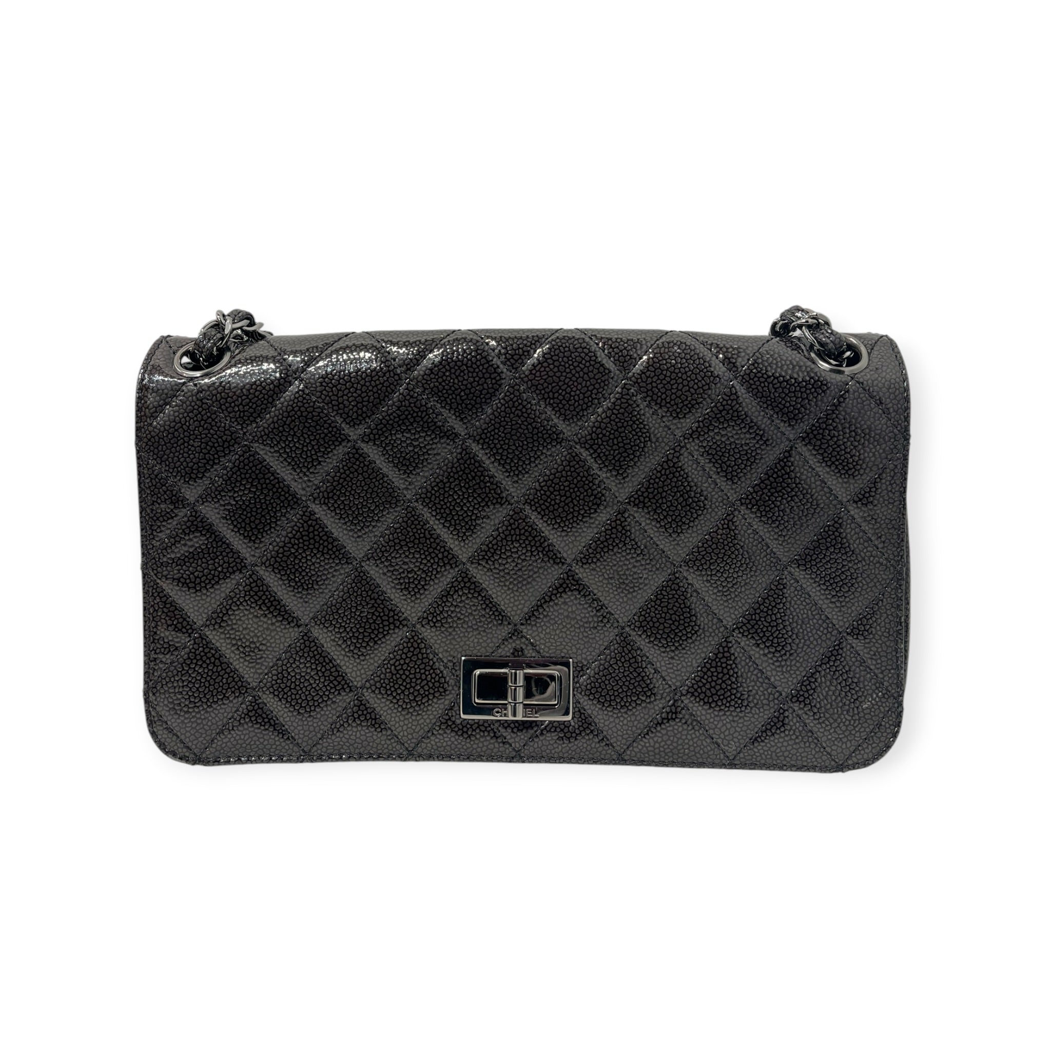 CHANEL/Bag/Leather/BLK/CHANEL CAVIAR REISSUE FLAP BAG view 8