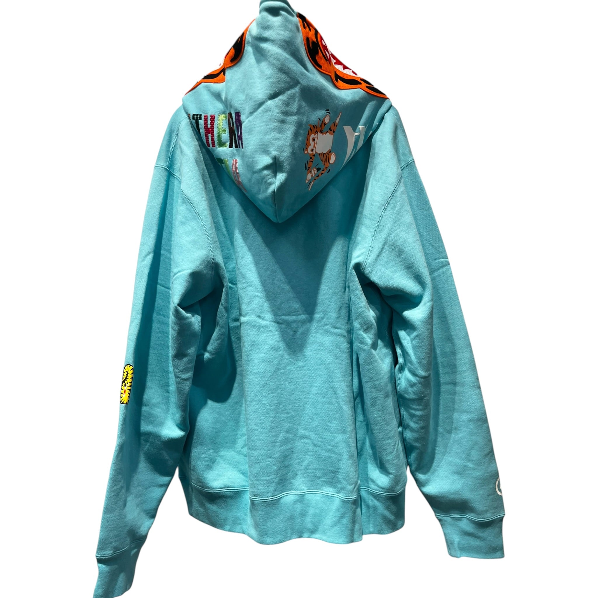 A BATHING APE/Zip Up Hoodie/XXL/Camouflage/Cotton/BLU/(1)Tiger Full Zip view 2