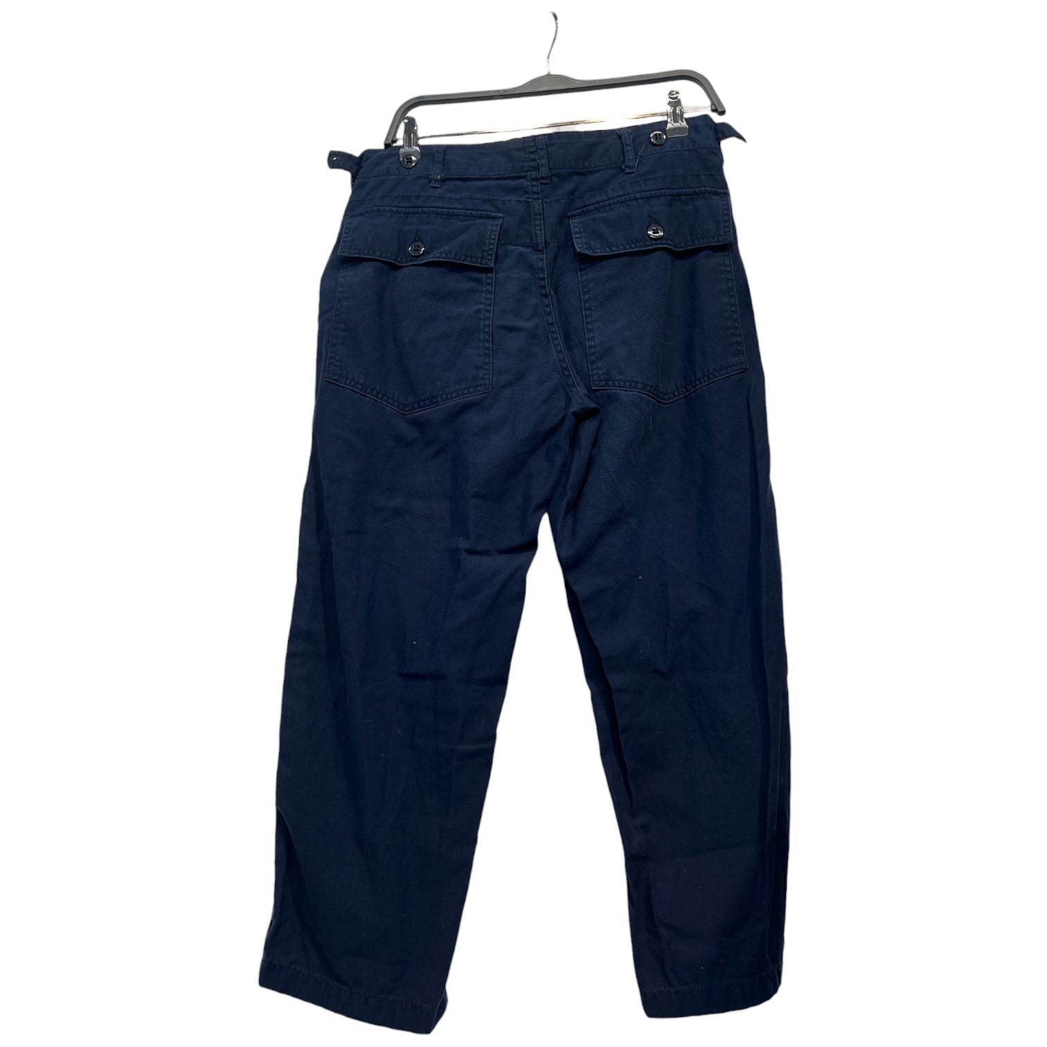 Engineered Garments/Straight Pants/30/Cotton/NVY/navy fatigue pocket pants view 2