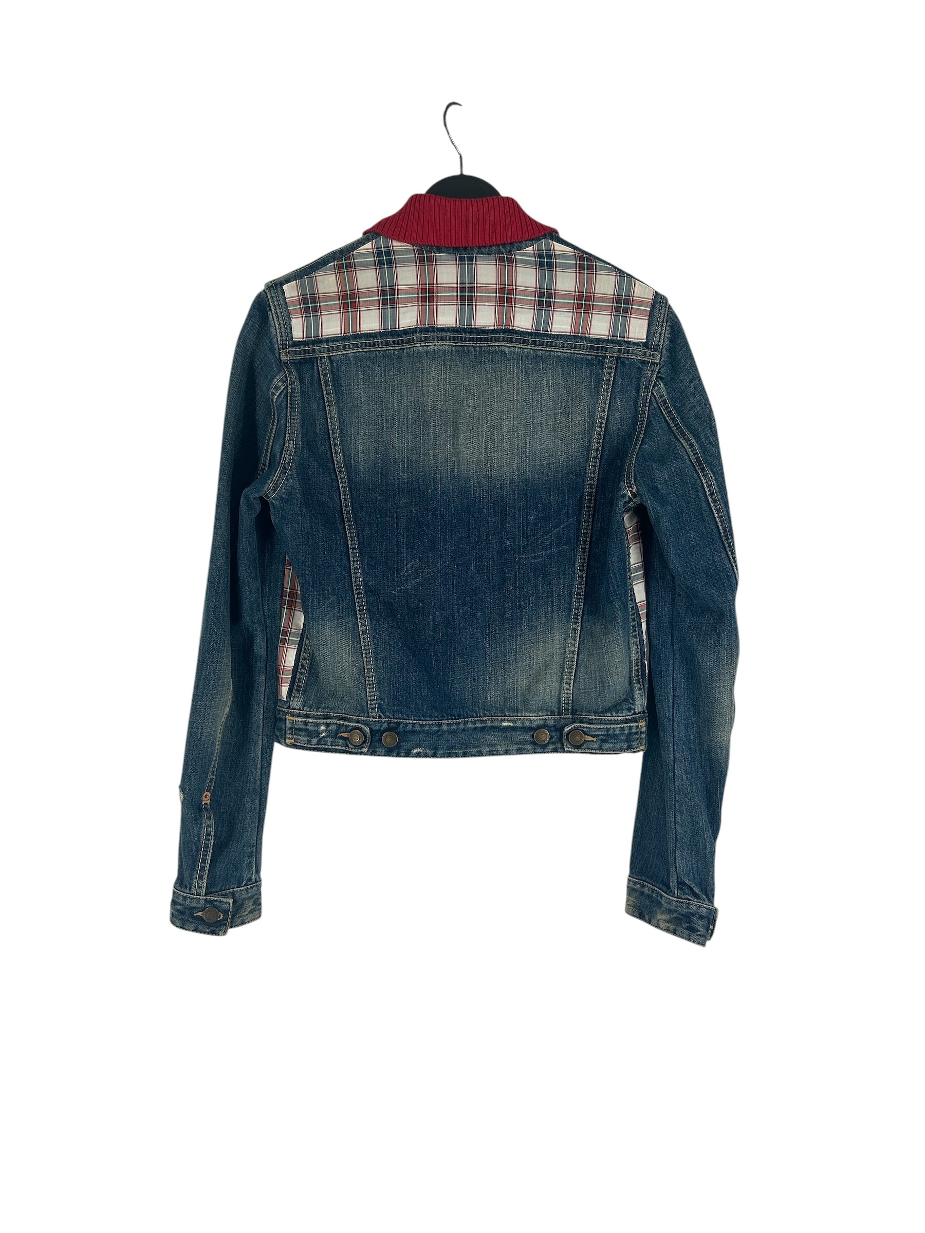 DSQUARED2/Denim Jkt/Denim/IDG/RED RIBBED COLOR PLAID PATCHES view 2