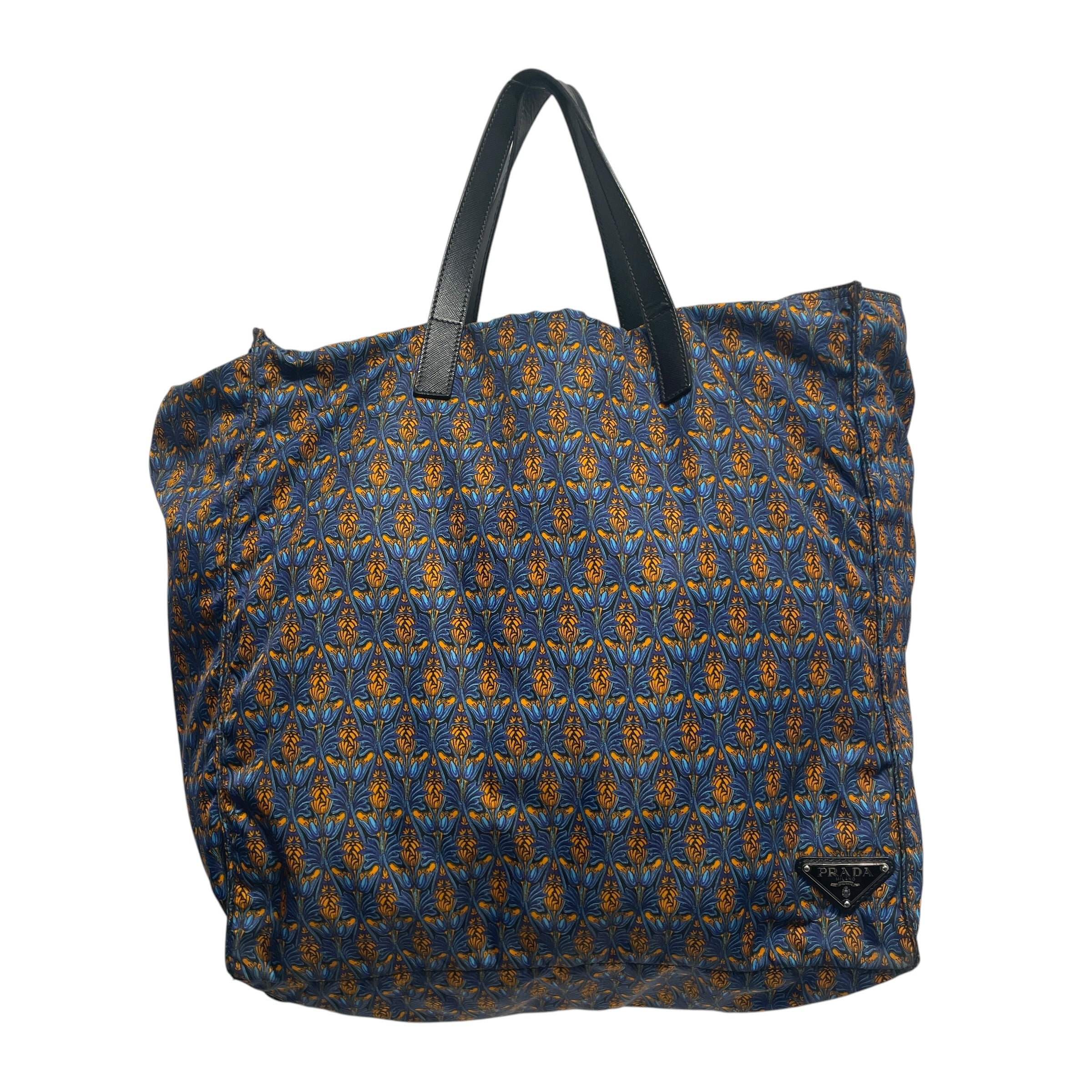 PRADA/Tote Bag/Floral Pattern/Nylon/BLU/TESSUTO STAMPATO FLORAL view 1