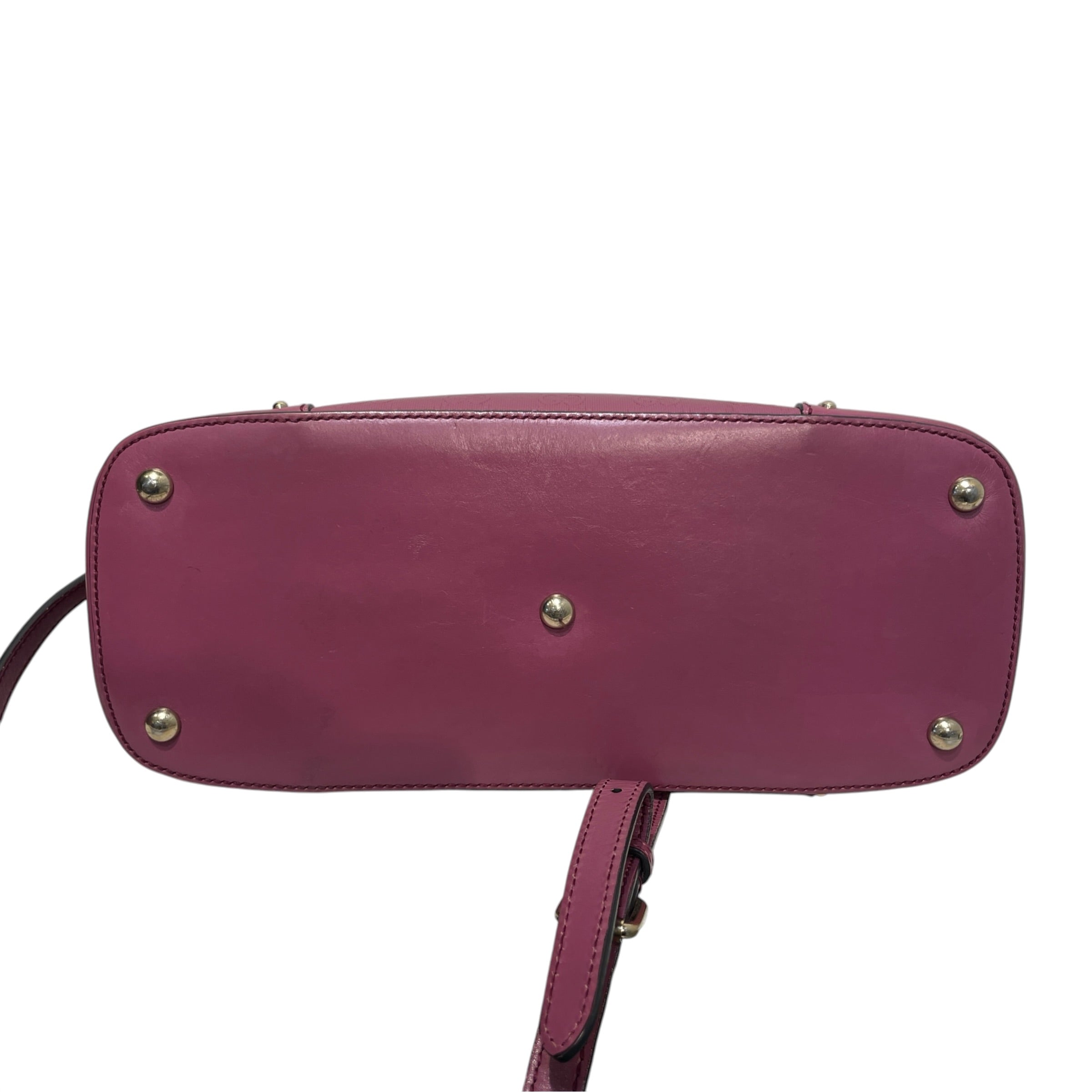 GUCCI/Hand Bag/Monogram/Leather/PPL/Studded Dome Tote view 5