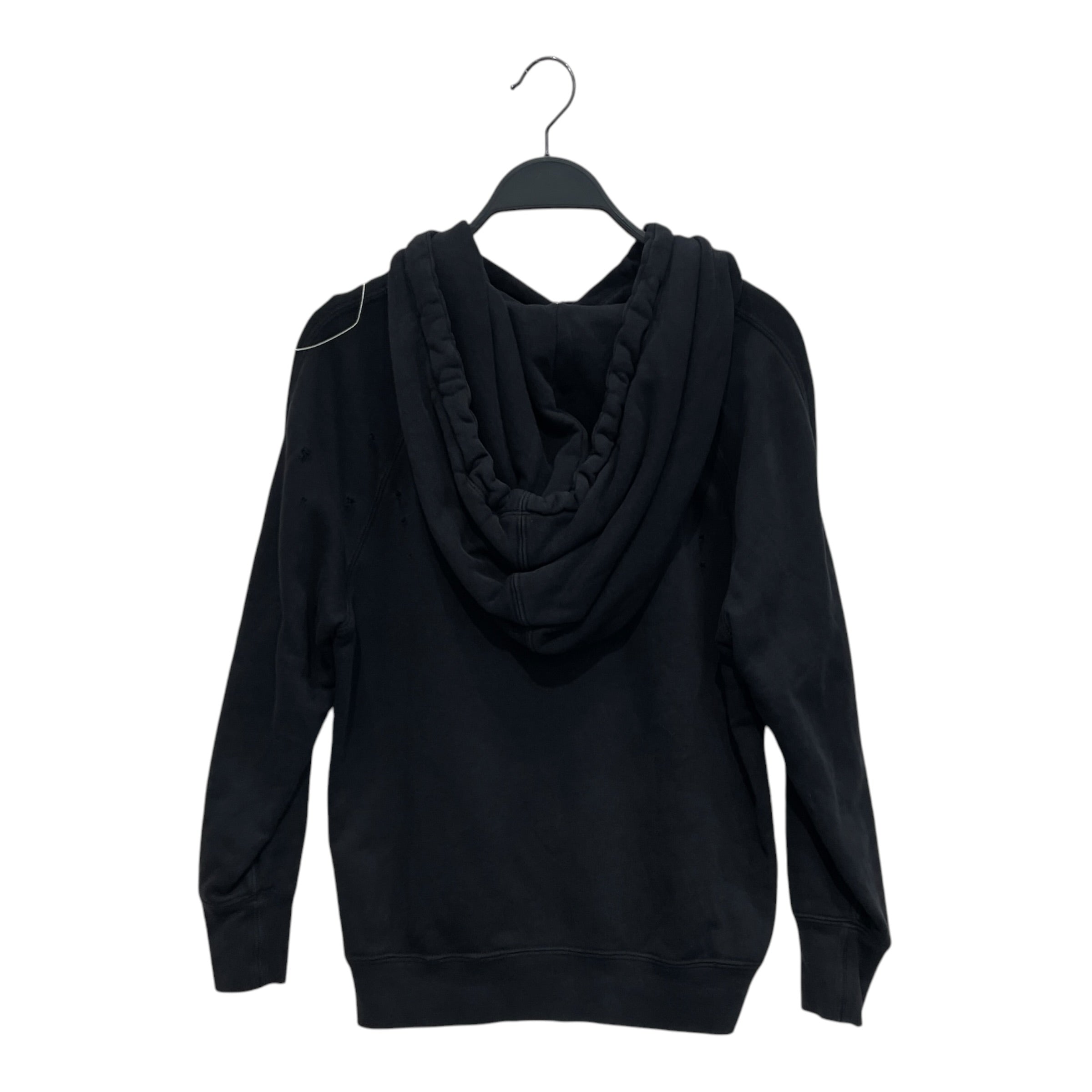 Helmut Lang/Hoodie/M/Cotton/BLK/CROPPED DISTRESSED view 2