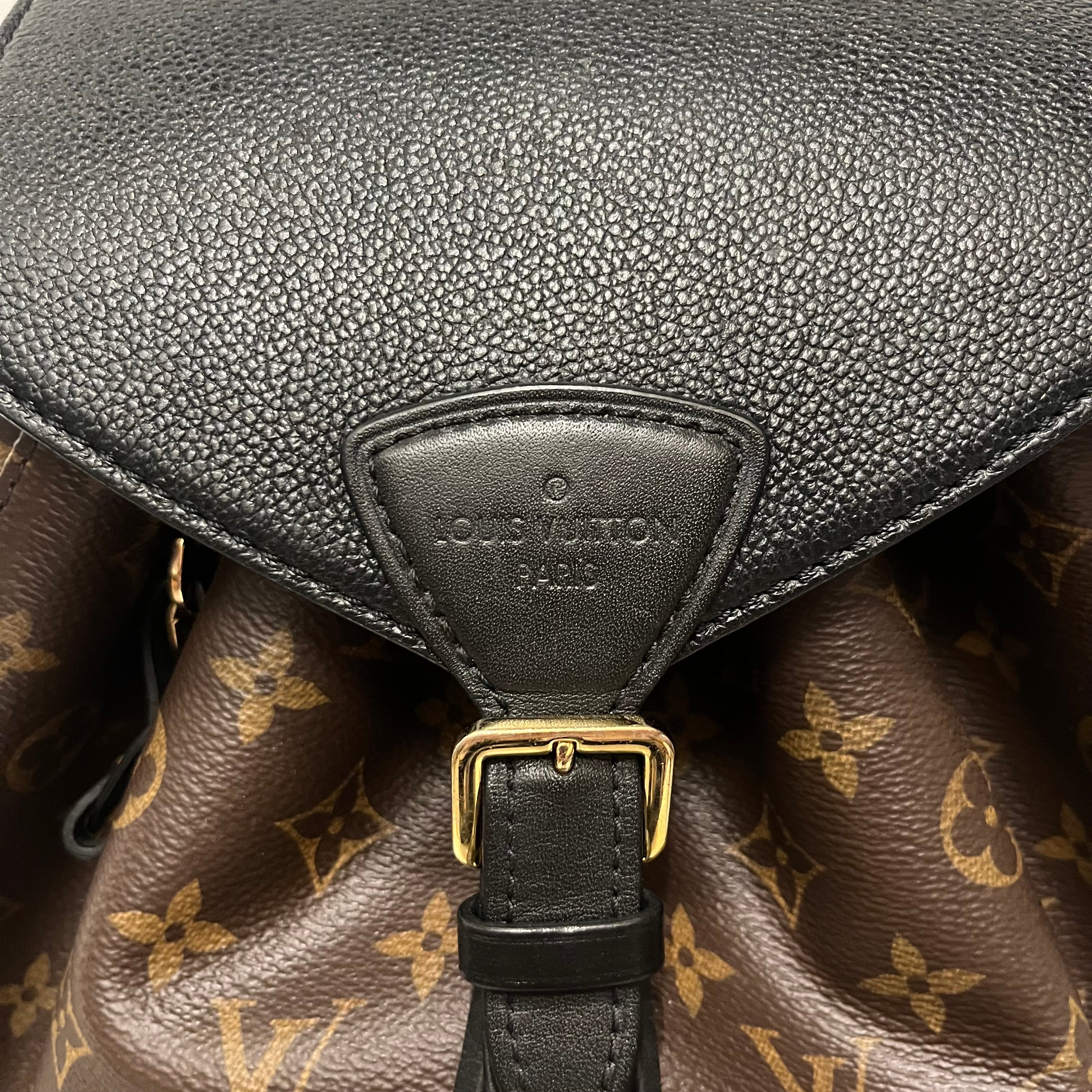 LOUIS VUITTON/Bag/Monogram/Leather/BRW/montsouris backpack view 3