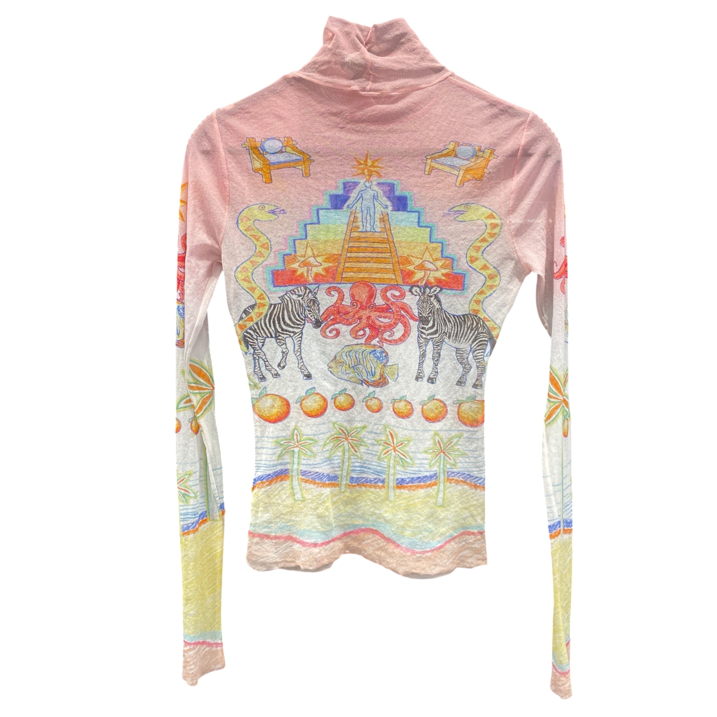 CASABLANCA/Blouse/XS/Graphic/MLT/casablanca LS view 2