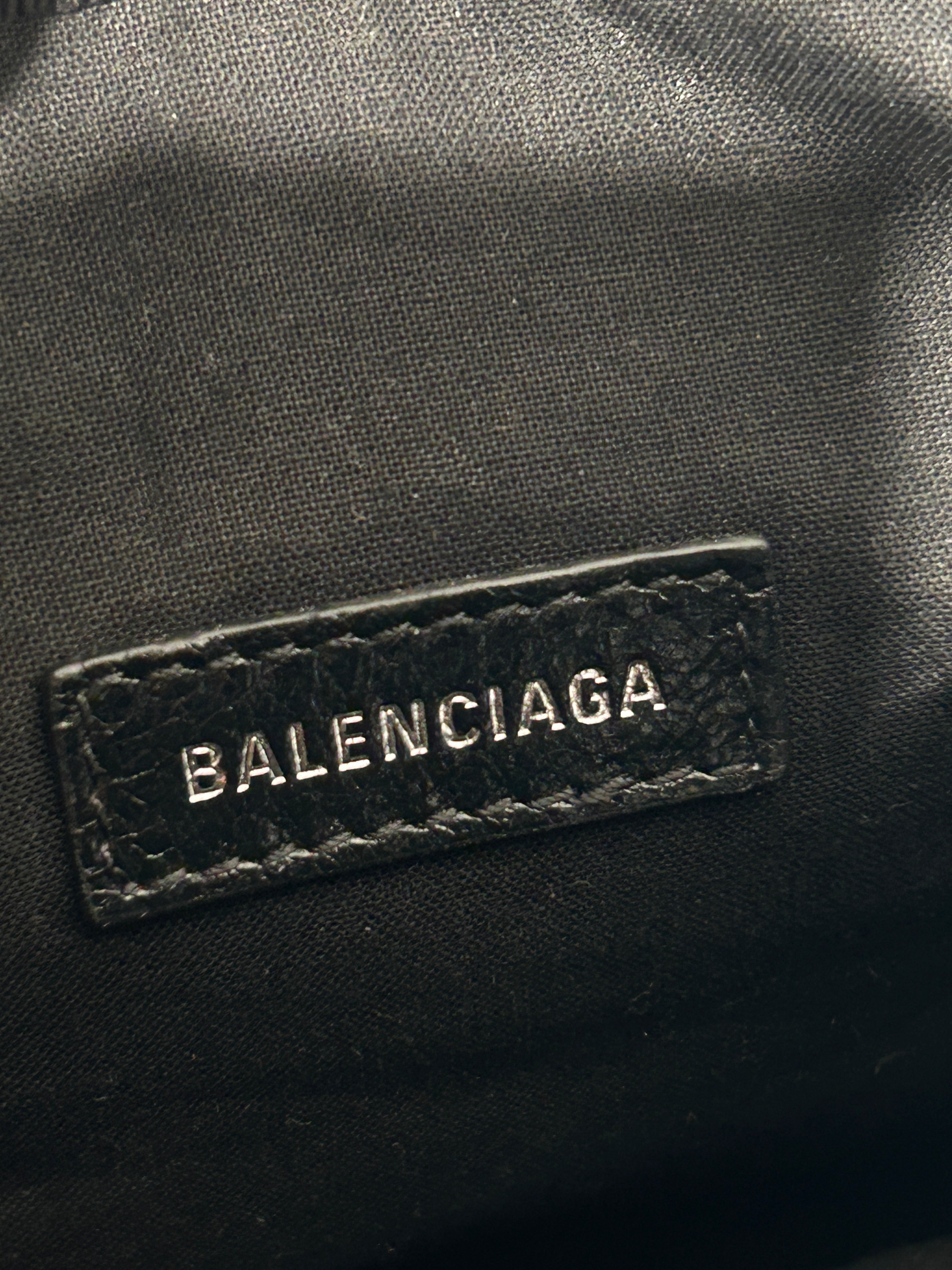 BALENCIAGA/Cross Body Bag/All Over Print/Leather/BLK/graffiti cagole view 5