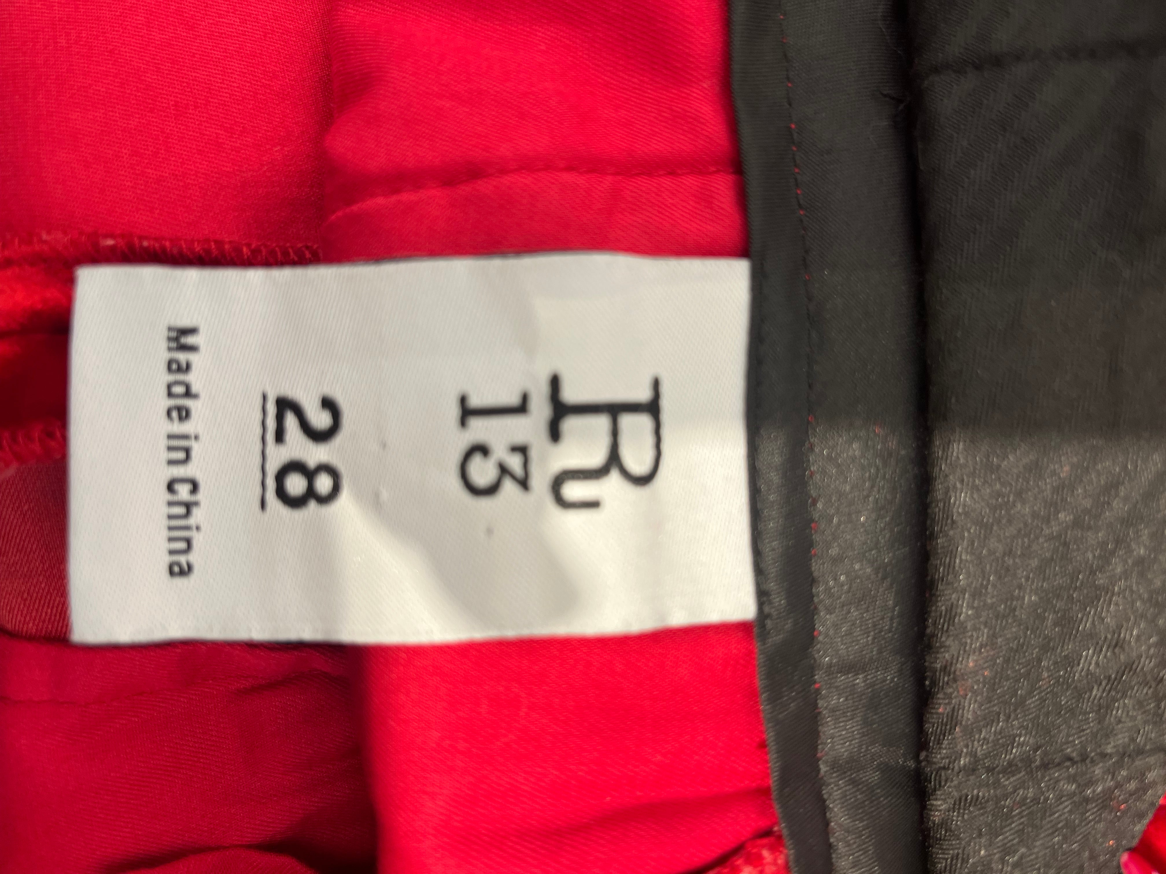 R13/Bottoms/28/RED/VELVET LEMMY TROUSER view 3