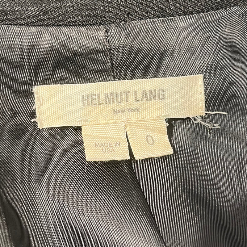 Helmut Lang/Waistcoat/0/Cotton/BLK/round back cutout