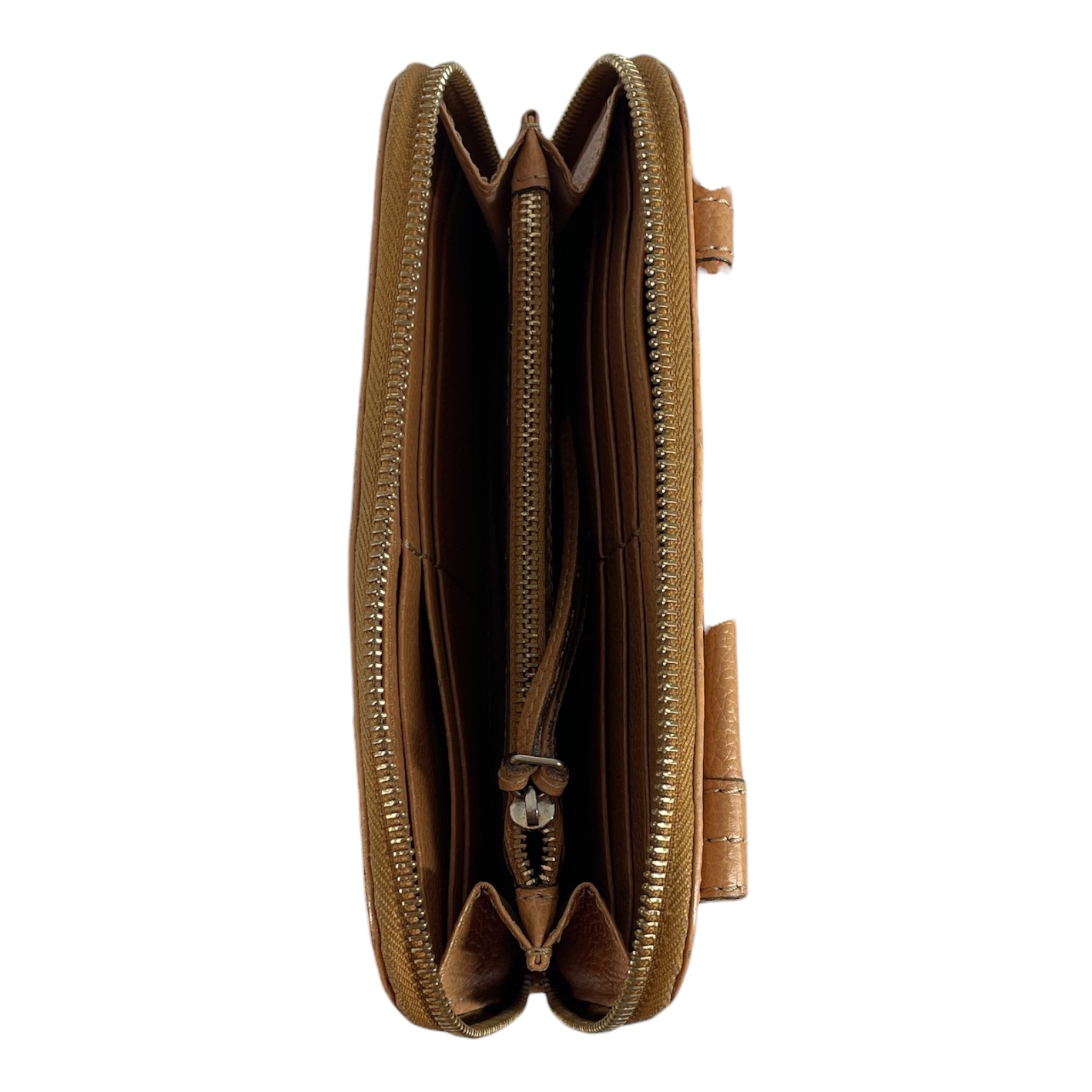 Chloe/Long Wallet/Leather/BEG/chloe gold accent view 2