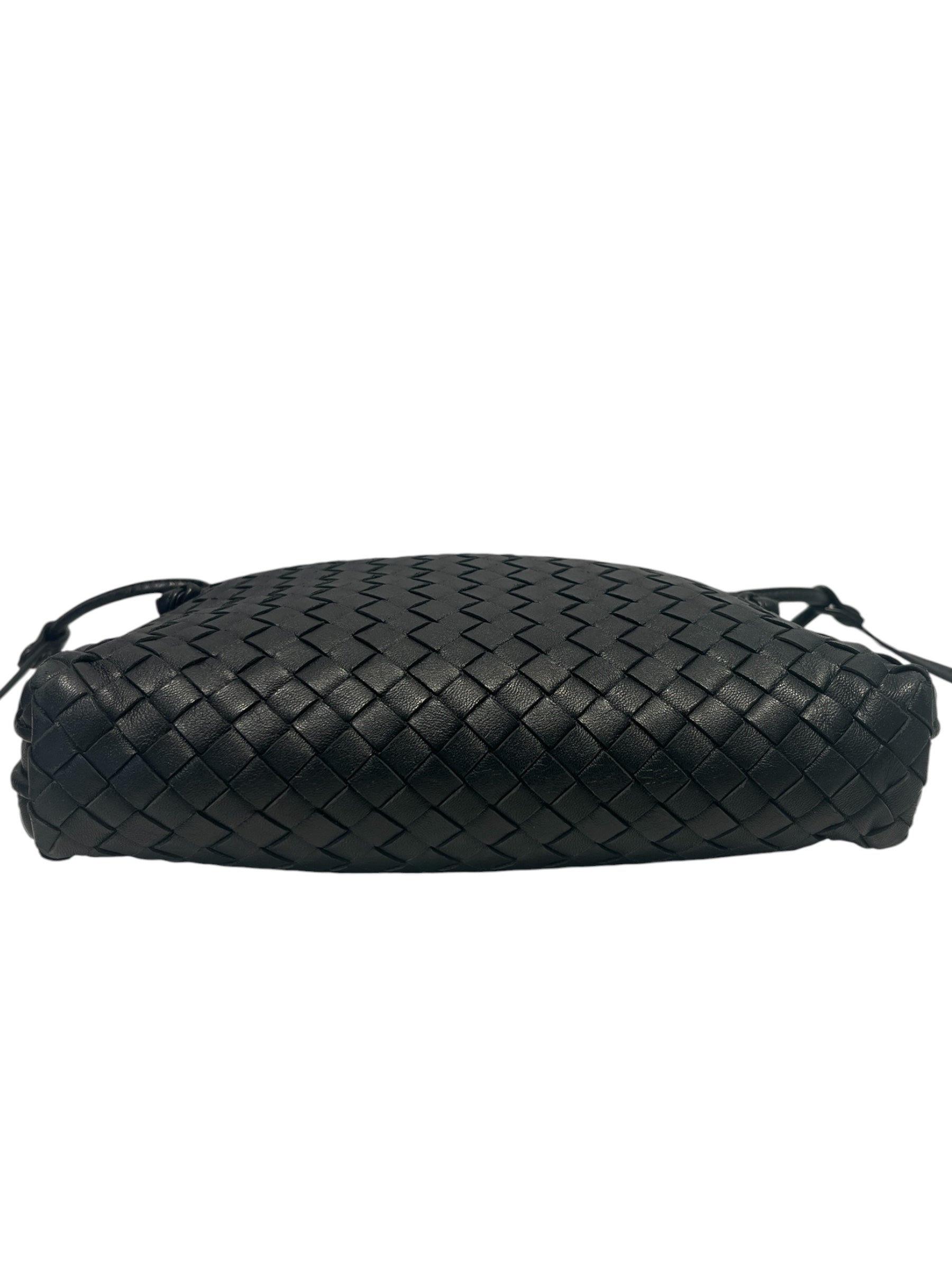 BOTTEGA VENETA/Cross Body Bag/Leather/BLK/WOVEN LEATHER CROSSBODY view 5