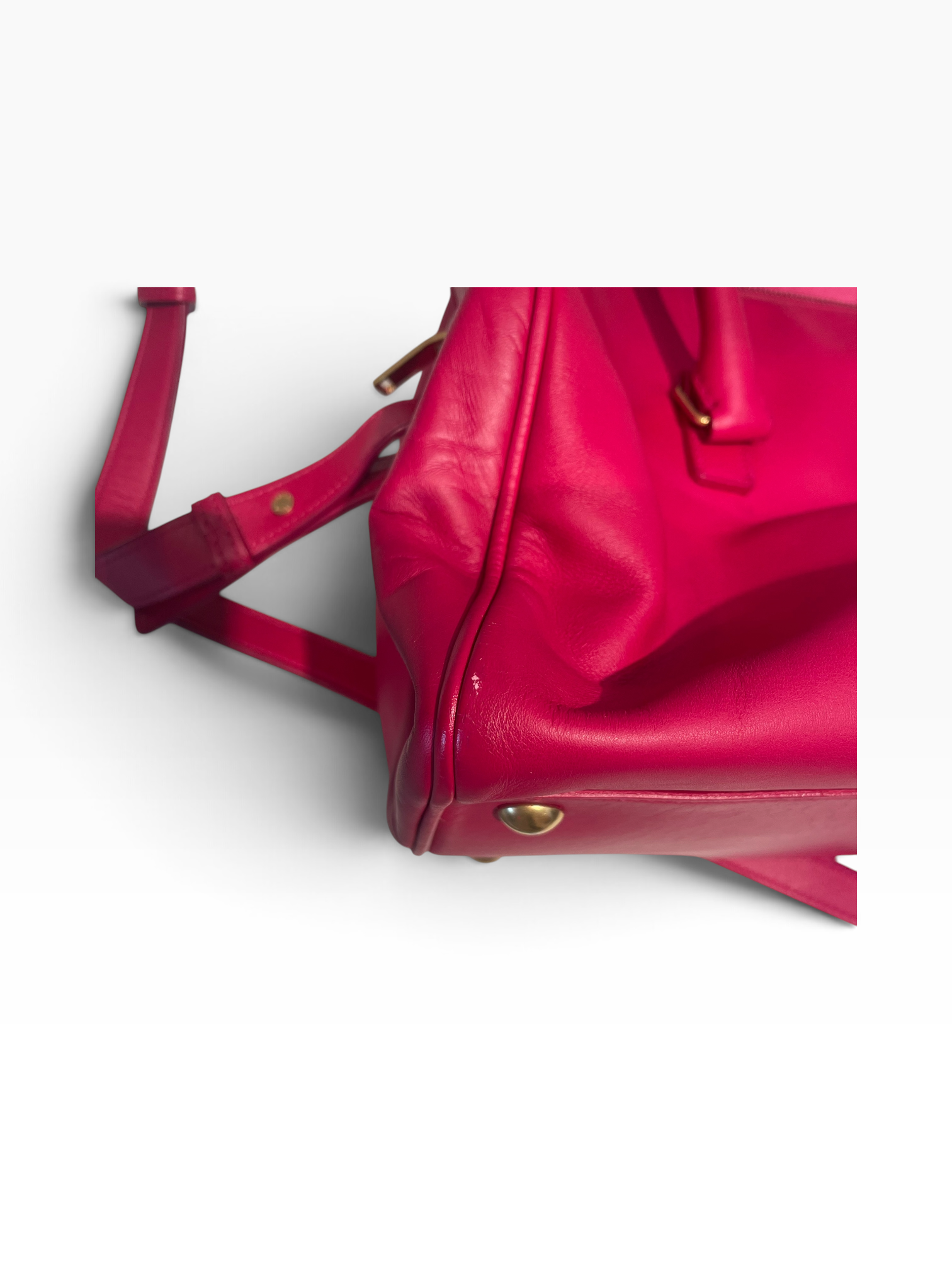 SAINT LAURENT/Bag/Leather/RED/Classic Duffle- Calfskin view 8