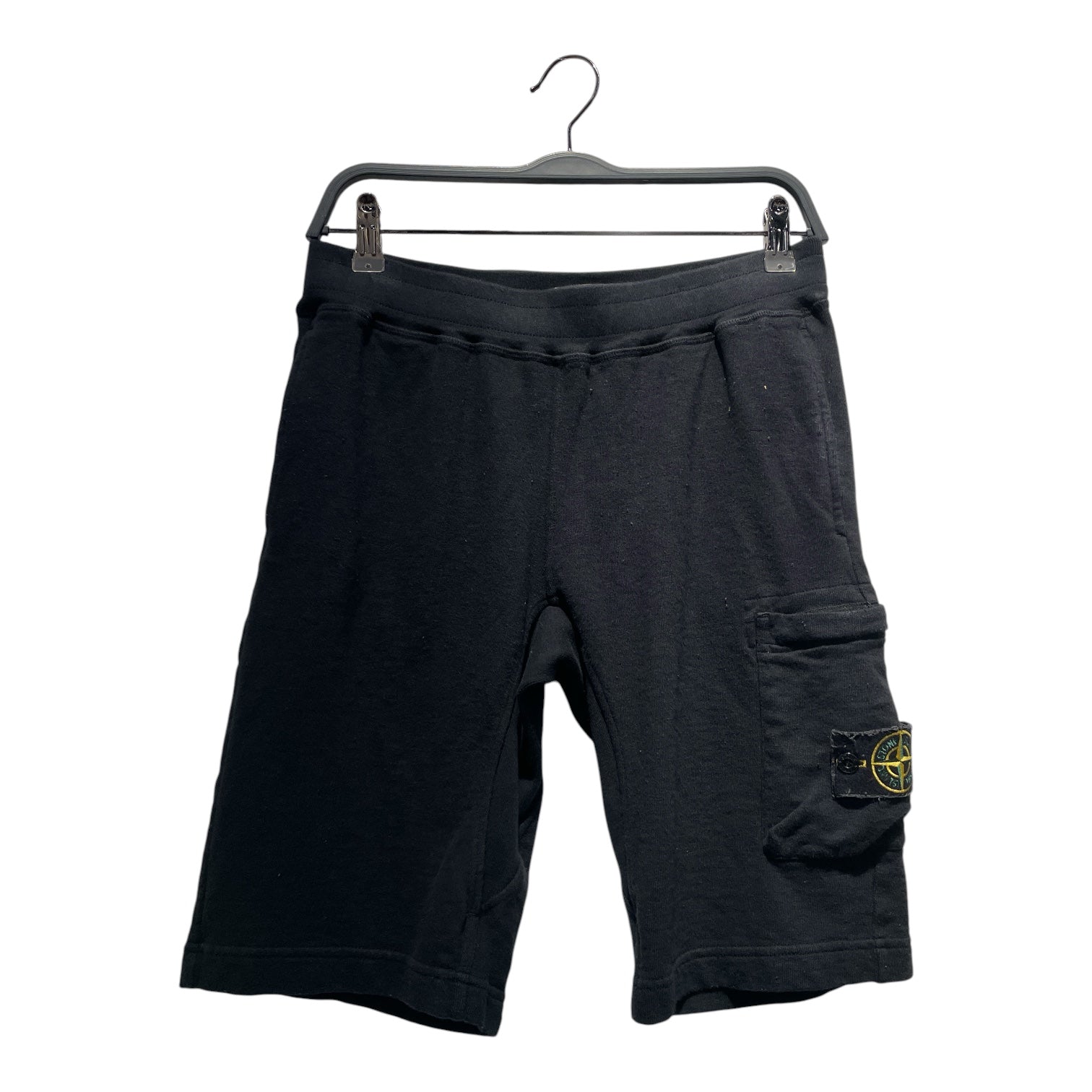 STONE ISLAND/Shorts/S/Cotton/BLK/Jersey Shorts view 1