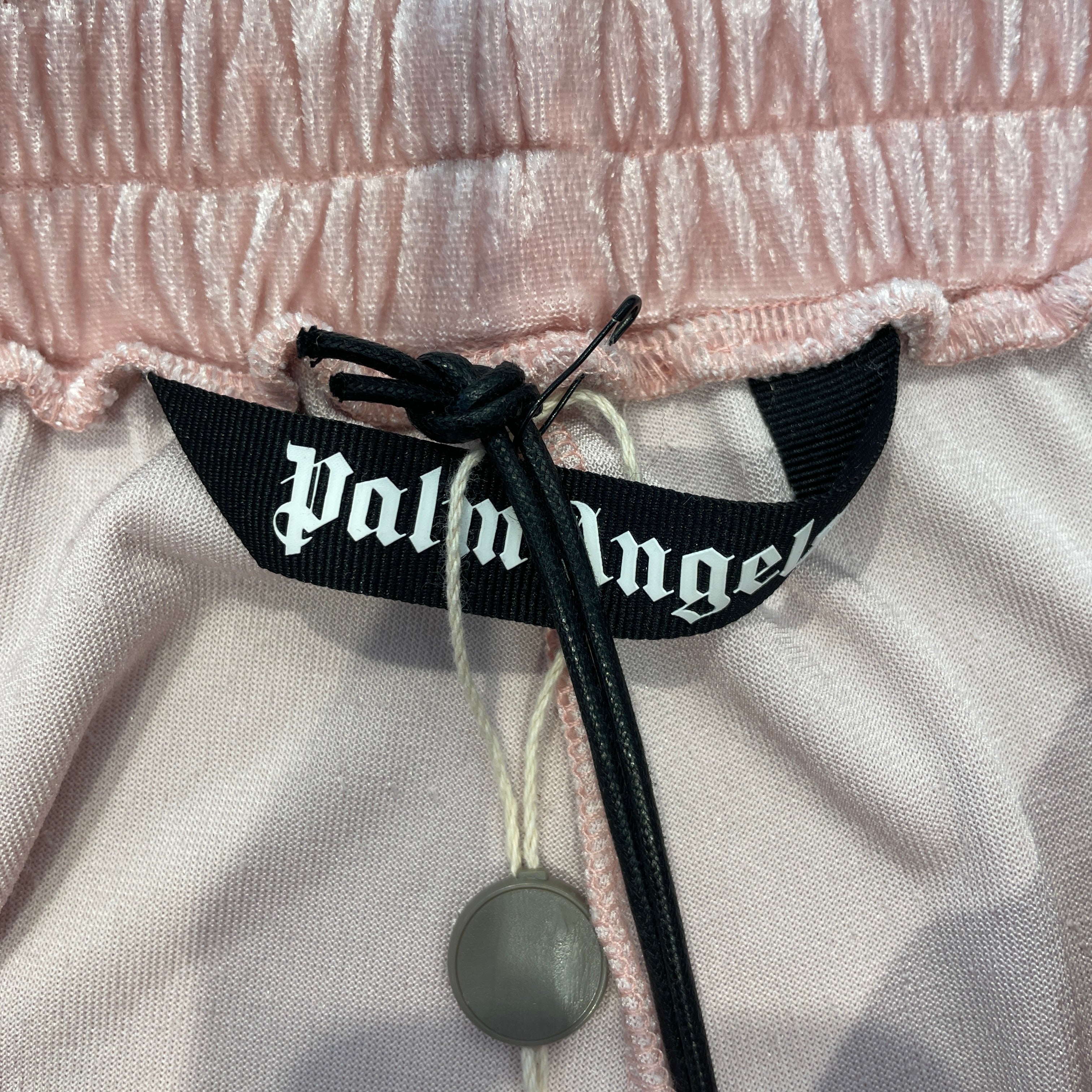 Palm Angels/Pants/XL/Cotton/PNK/velour wht blk stripe side view 3