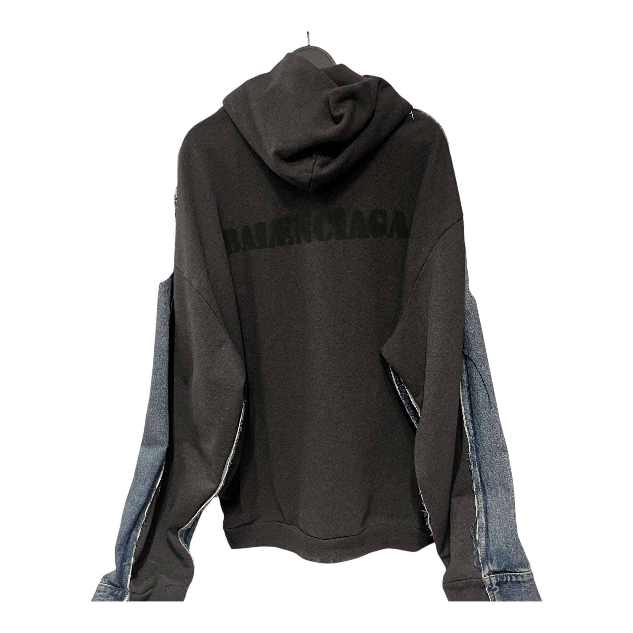 BALENCIAGA/Denim Jkt/3/Cotton/BLU/paris hybrid view 2