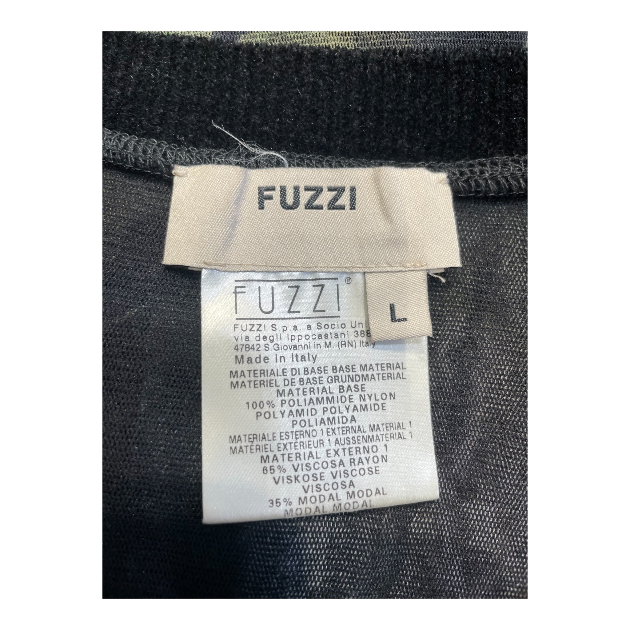 FUZZI/LS Cut & Sew/L/All Over Print/Polyester/BLK/BUTTERFLY WING PRINT view 3