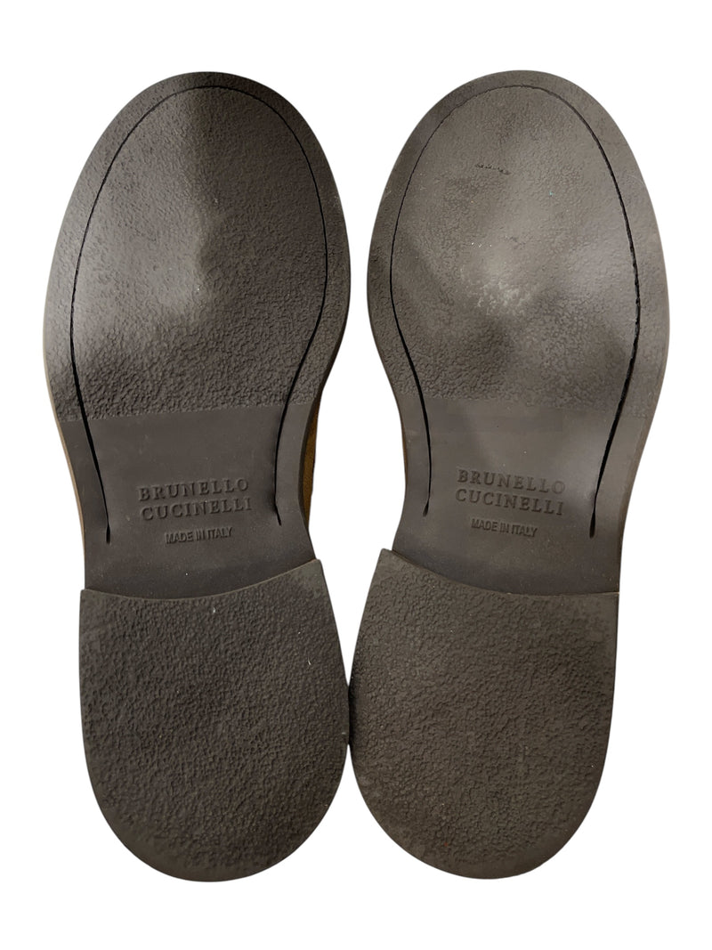BRUNELLO CUCINELLI/Loafers/EU 42/Suede/CML/PENNY LOAFER