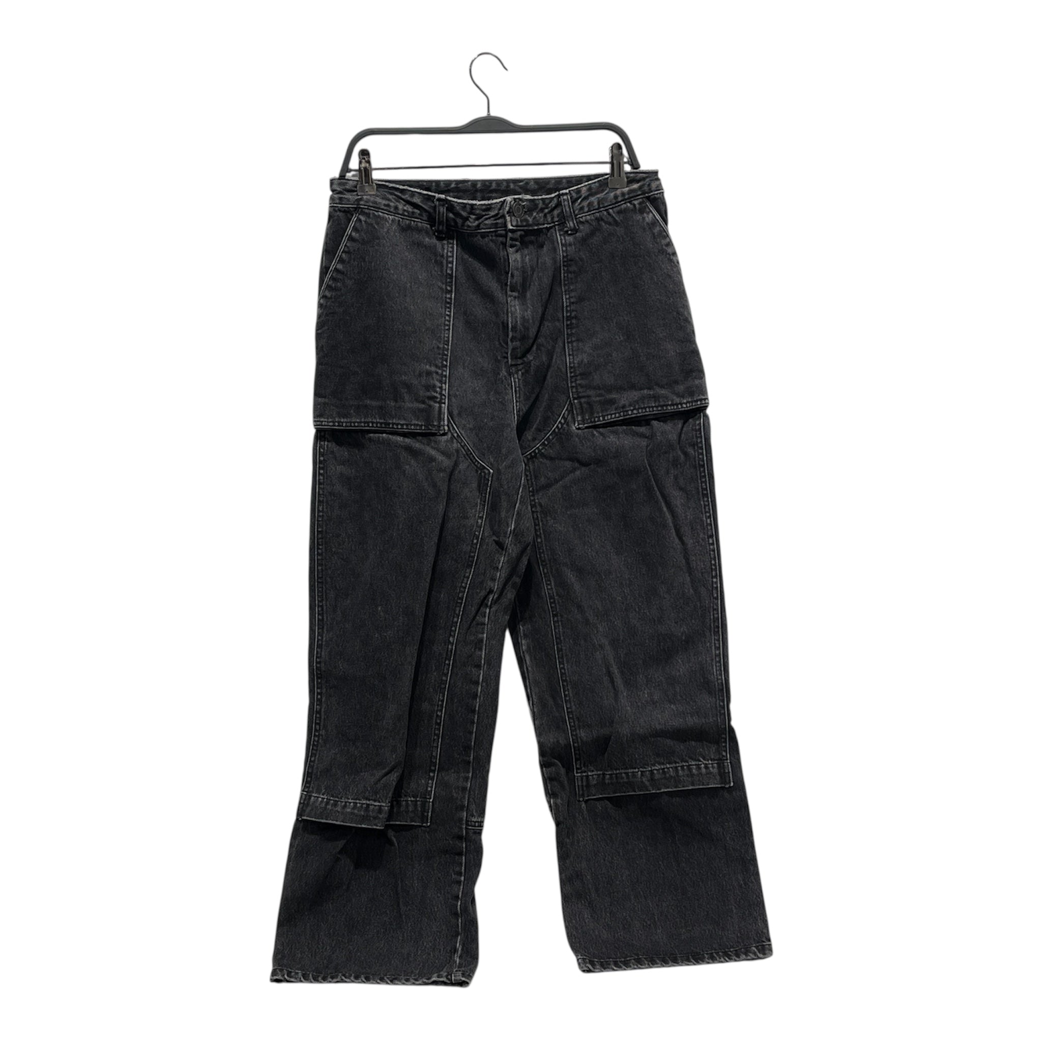 JUUUN J/Pants/48/Cotton/BLK/ view 1