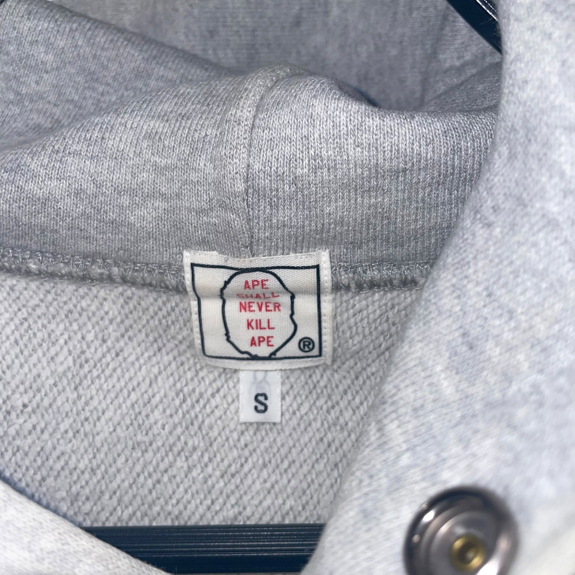 A BATHING APE/Hoodie/S/Cotton/GRY/'Ape Shall Never Die" view 3