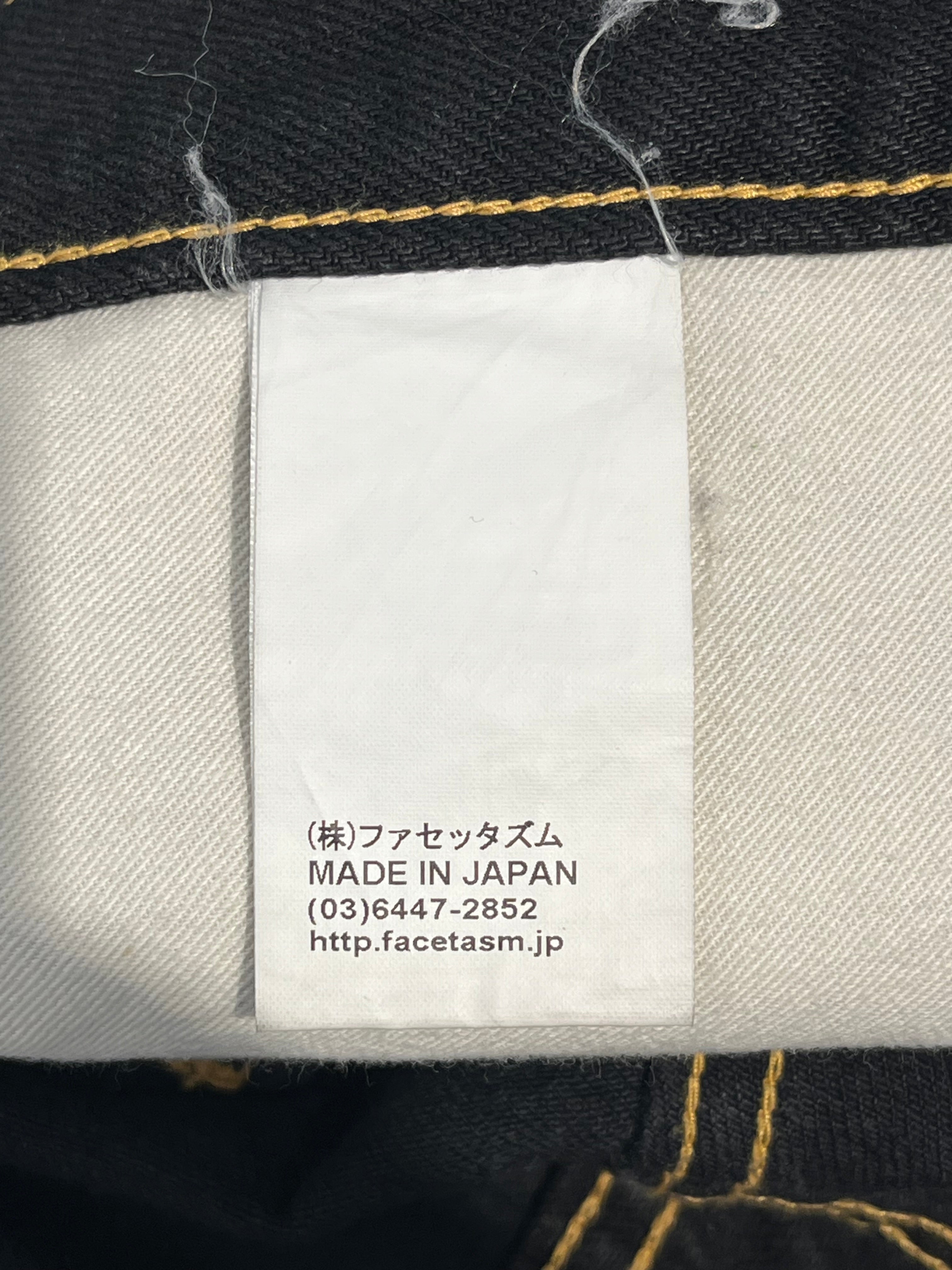FACETASM/Pants/30/Acrylic/NVY/RB-PT-U01 view 3