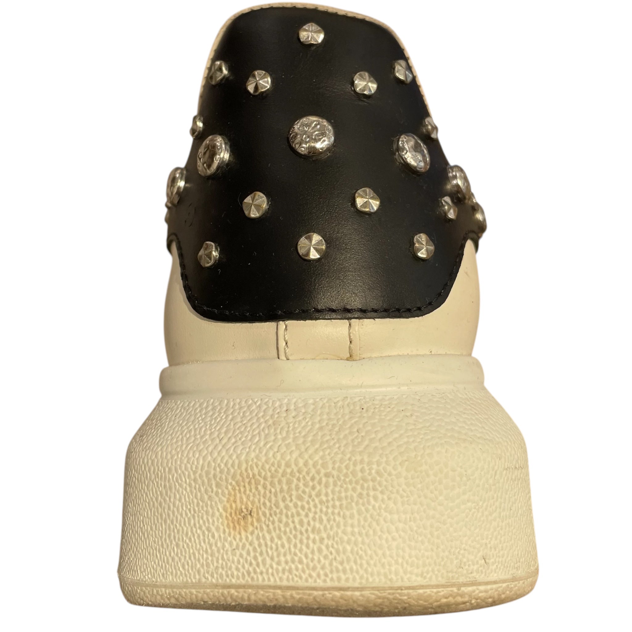 Alexander McQueen/Low-Sneakers/EU 41/Leather/WHT/Studs/OVERSIZED SNEAK SILVER STUDS view 4