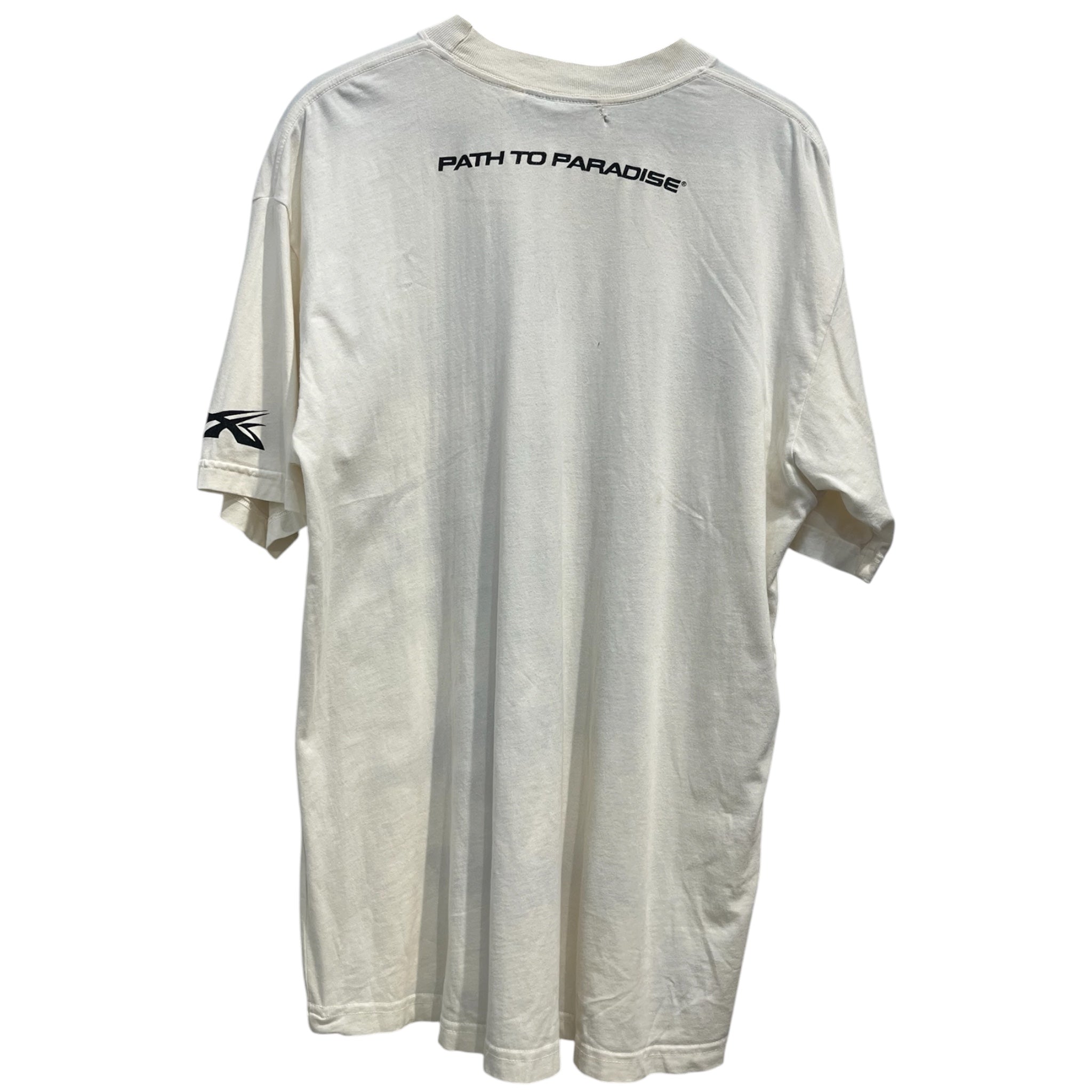 HELLSTAR/T-Shirt/L/Cotton/WHT/Graphic/GLITTER FACE view 2