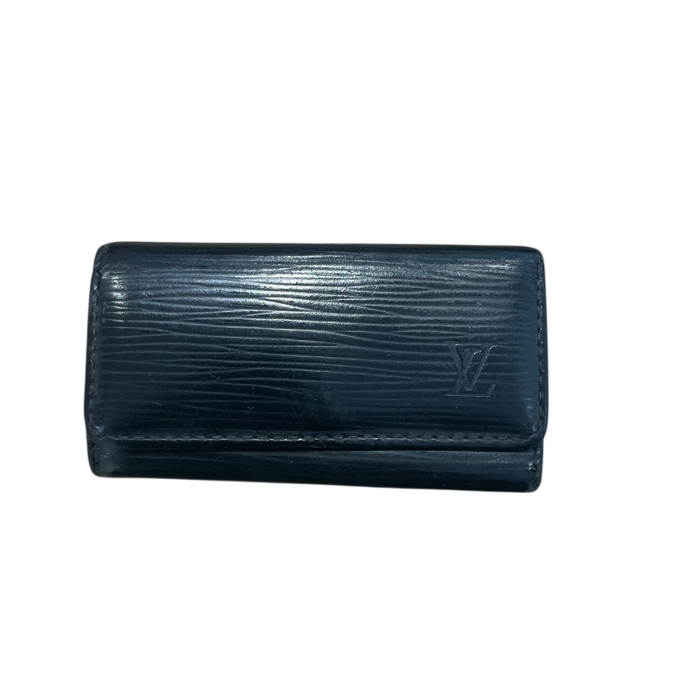 LOUIS VUITTON/Bifold Wallet/Leather/BLK/KEY HOLDER/EPI view 1