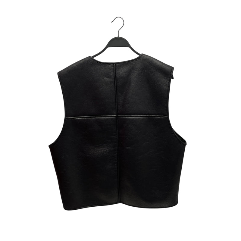 Supreme/Vest/L/Leather/BLK/