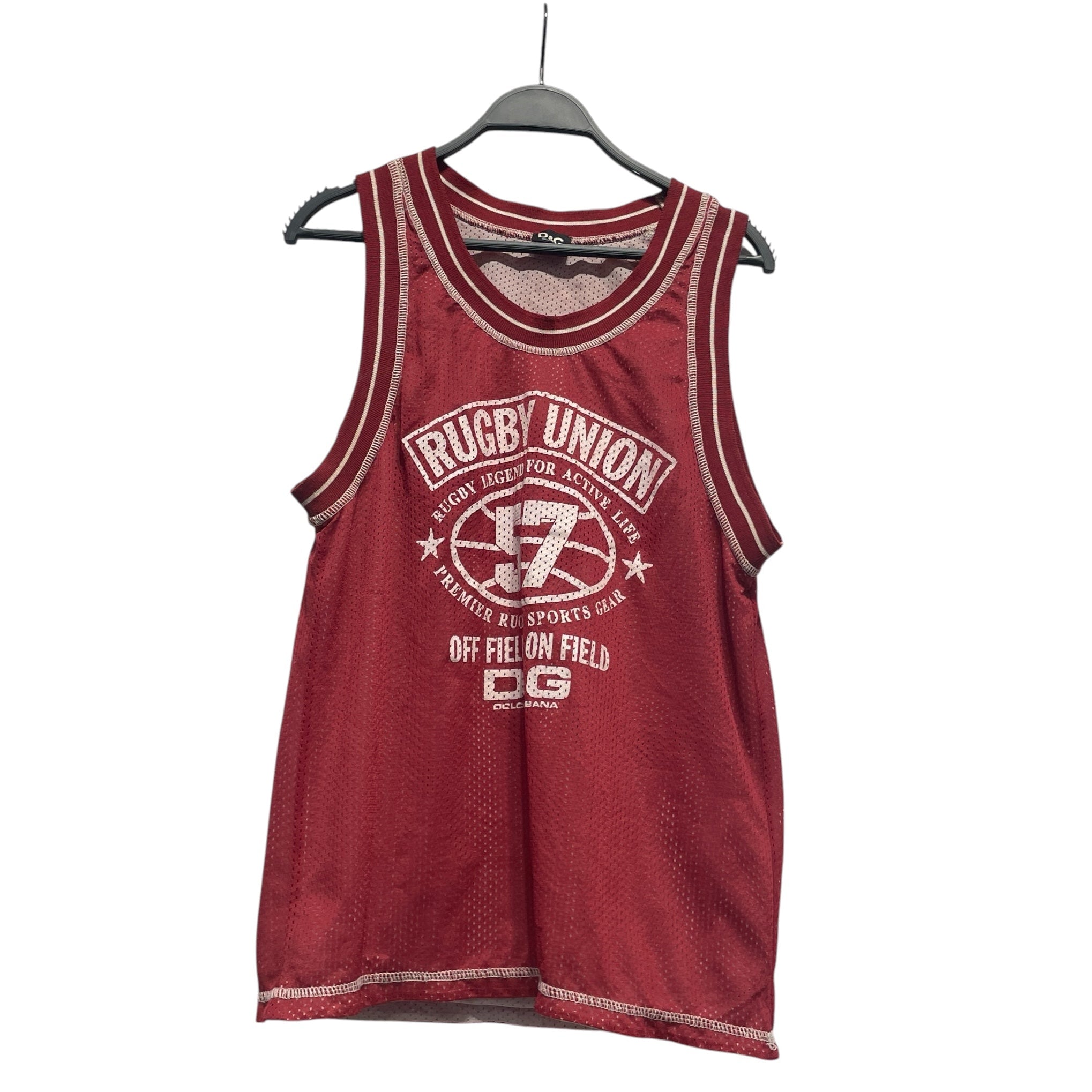 D&G/Tank Top/S/Polyester/RED/RUGBY UNION JERSEY view 1