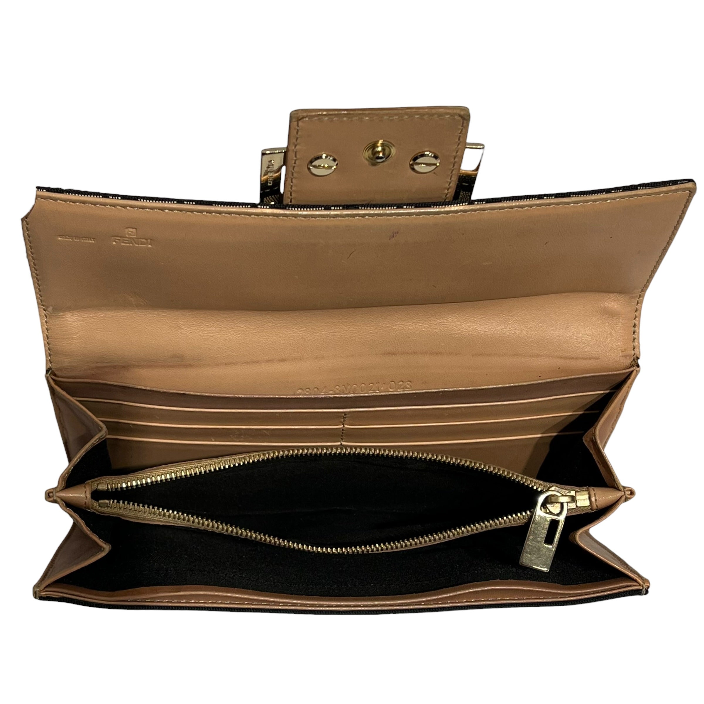 FENDI/Long Wallet/Monogram/BLK/Zucca Reverse Monogram view 3