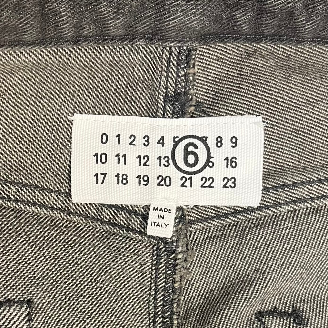MM6/Wide Leg Pants/28/Cotton/GRY/loose thread view 4