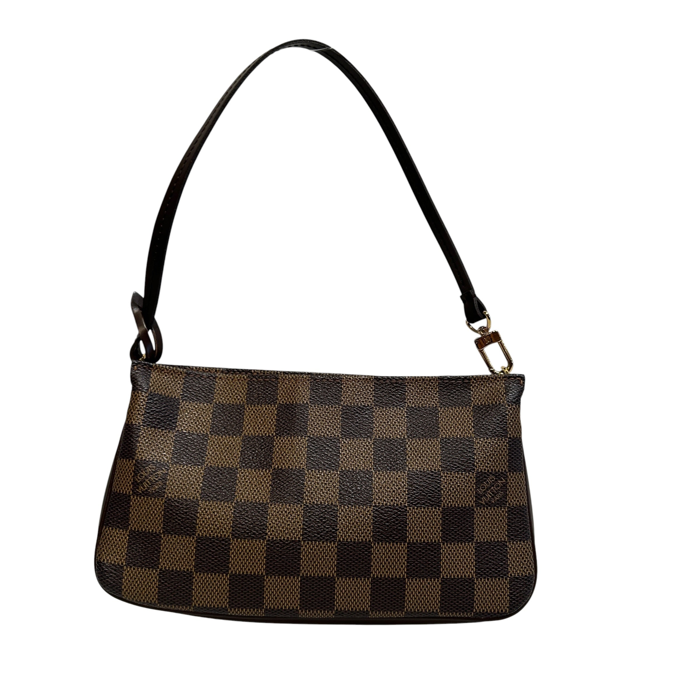 LOUIS VUITTON/Hand Bag/Monogram/Leather/BRW/DAMIER EBENE POCHETTE NAVONA view 1