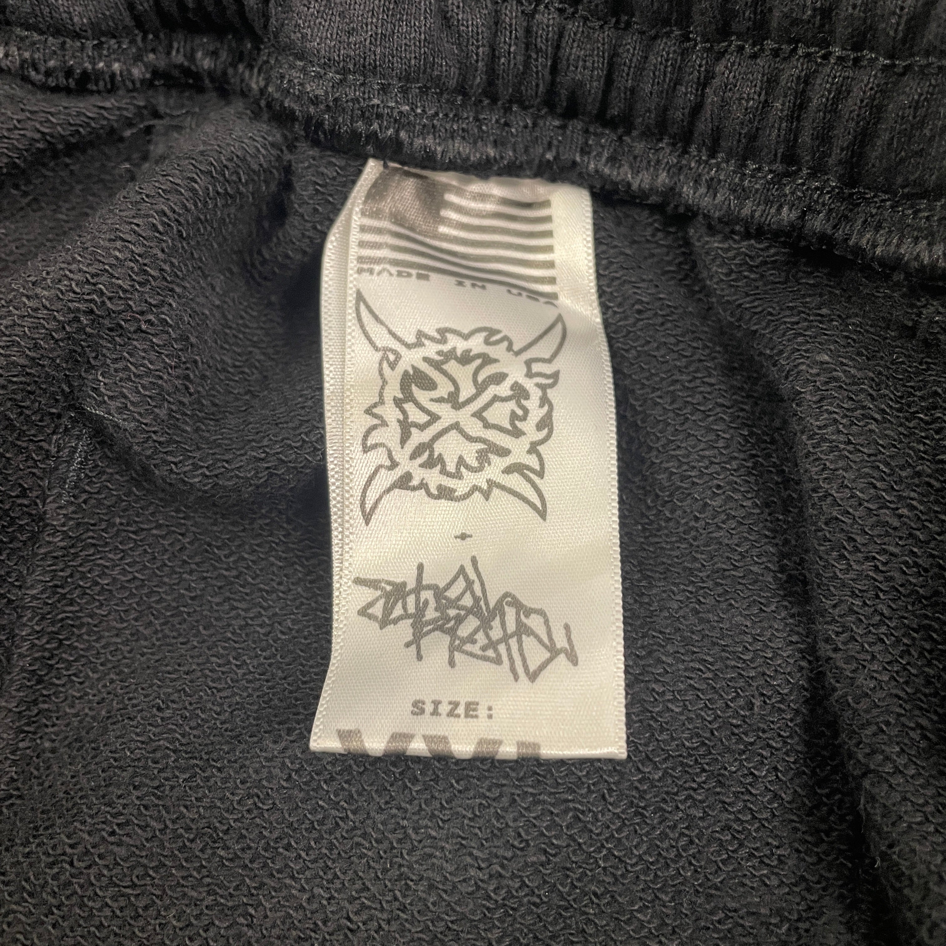 KEN CARSON/Pants/XXL/Cotton/BLK/CARGO/ GRY STAMP GRAPHIC view 3