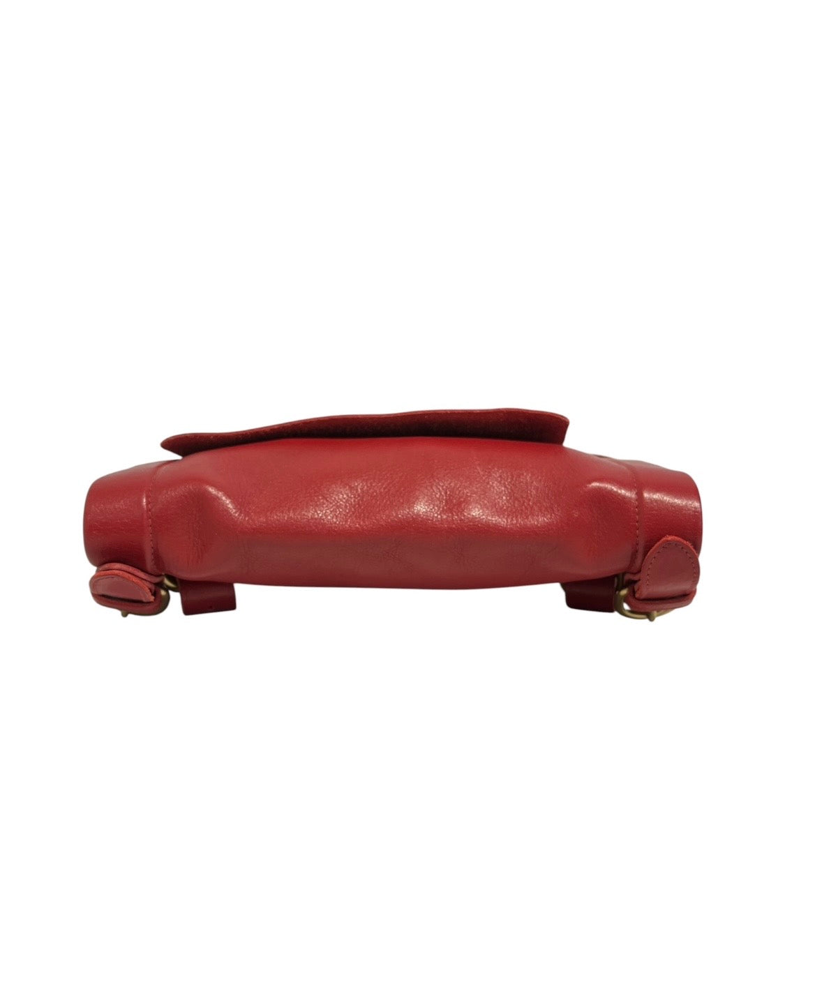 IL BISONTE/Cross Body Bag/Leather/RED/Over Flap view 3