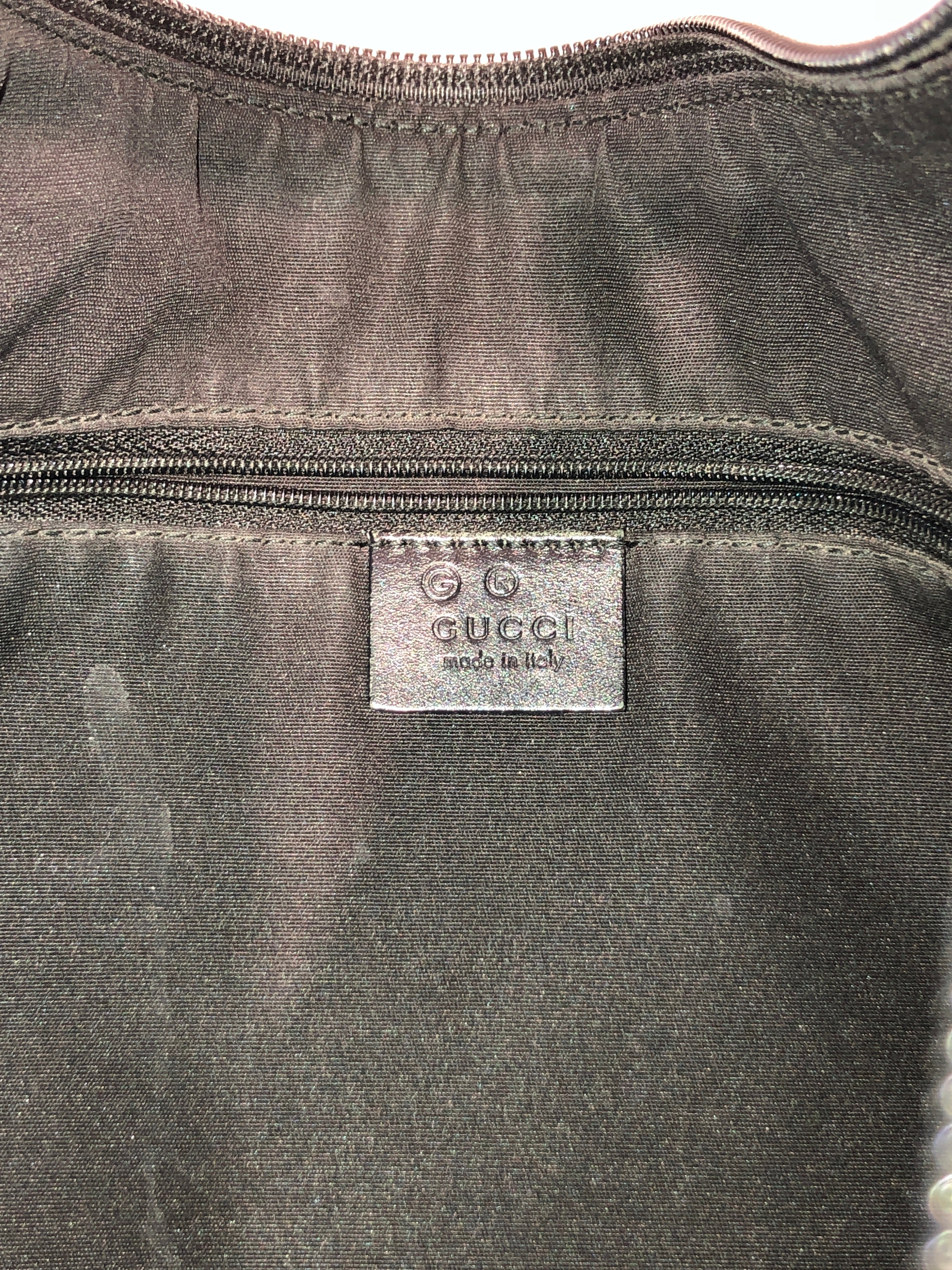 GUCCI/Hand Bag/Monogram/Nylon/BLK/GG SHOULDER BAG view 3