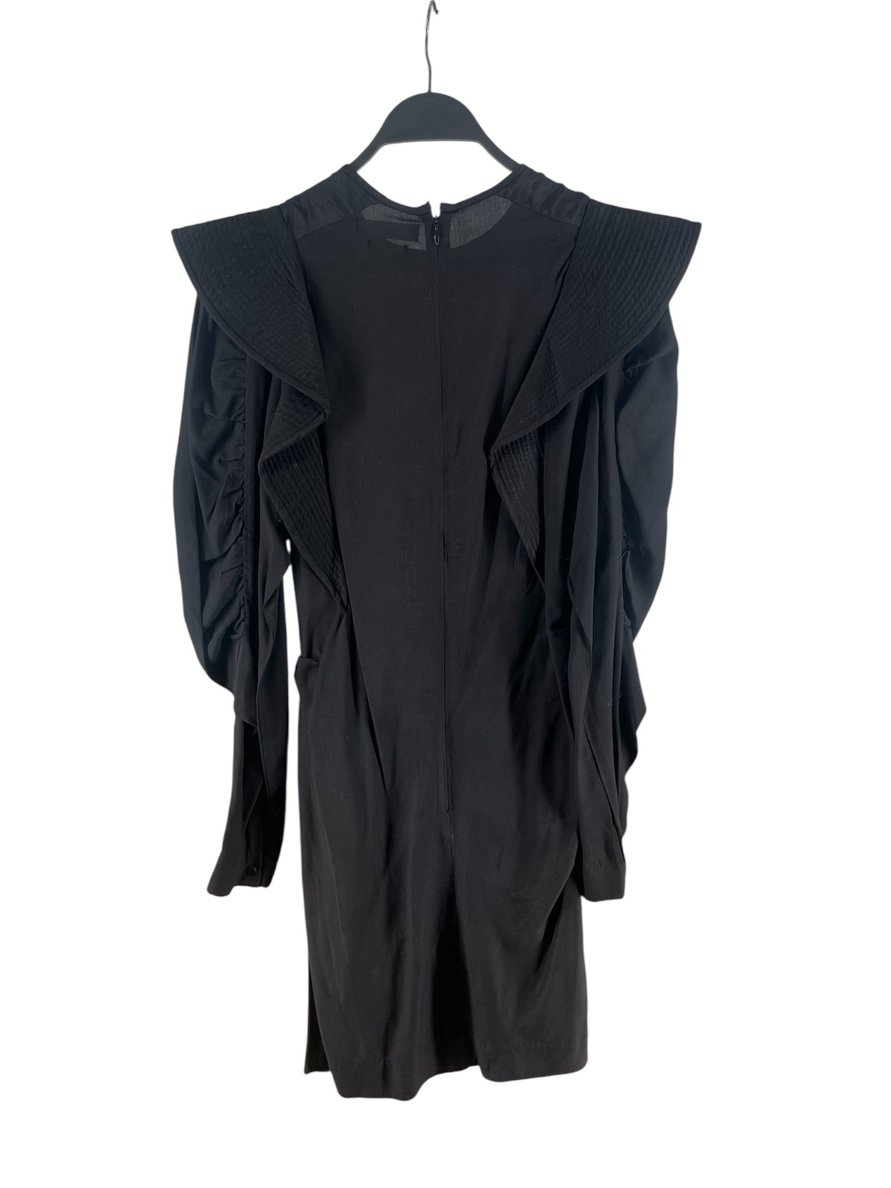 ISABEL MARANT ETOILE/LS Dress/36/BLK/BLK RUFFLE DRESS LS SZ36 view 2