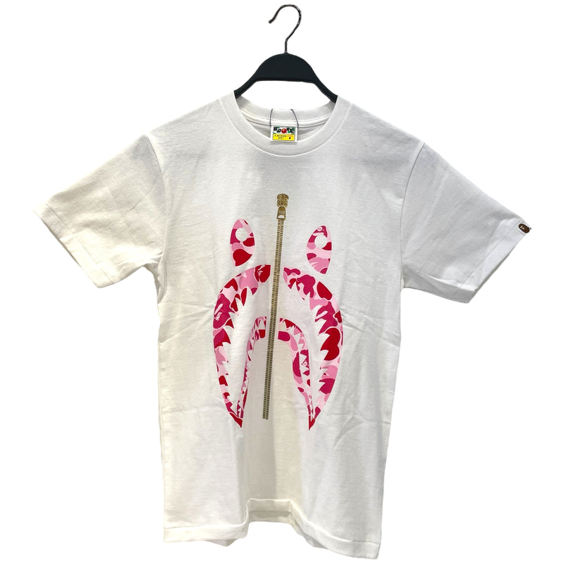 A BATHING APE/T-Shirt/S/Cotton/BLK/Graphic/abc camo gold zip shark 2022