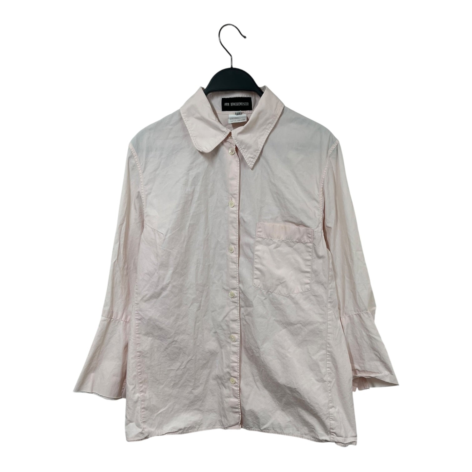 ANN DEMEULEMEESTER/LS Shirt/40/Denim/PNK/SS2000 "THROUGH AN OPEN EYE" view 1