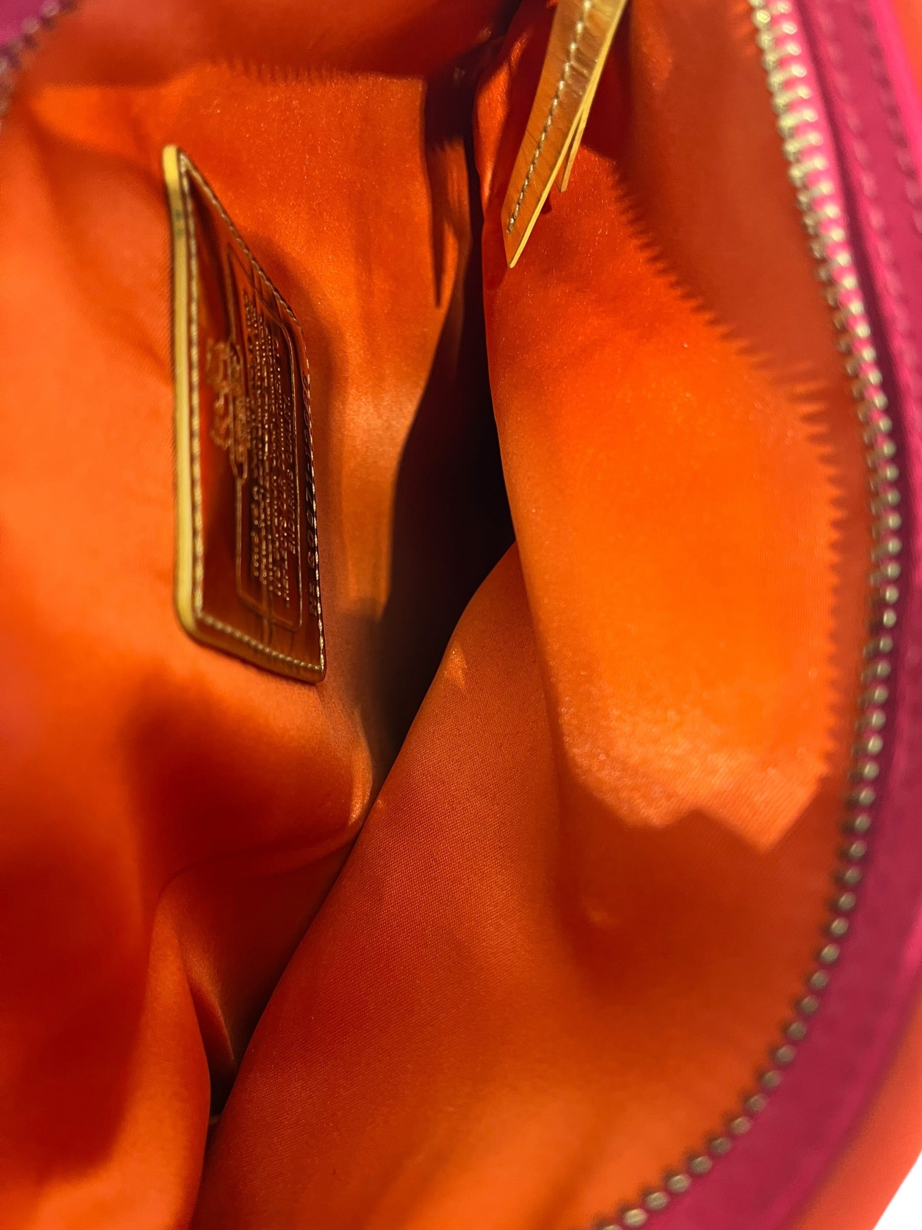 COACH/Bag/PNK/SATIN AMANDA FOLD OVER view 6