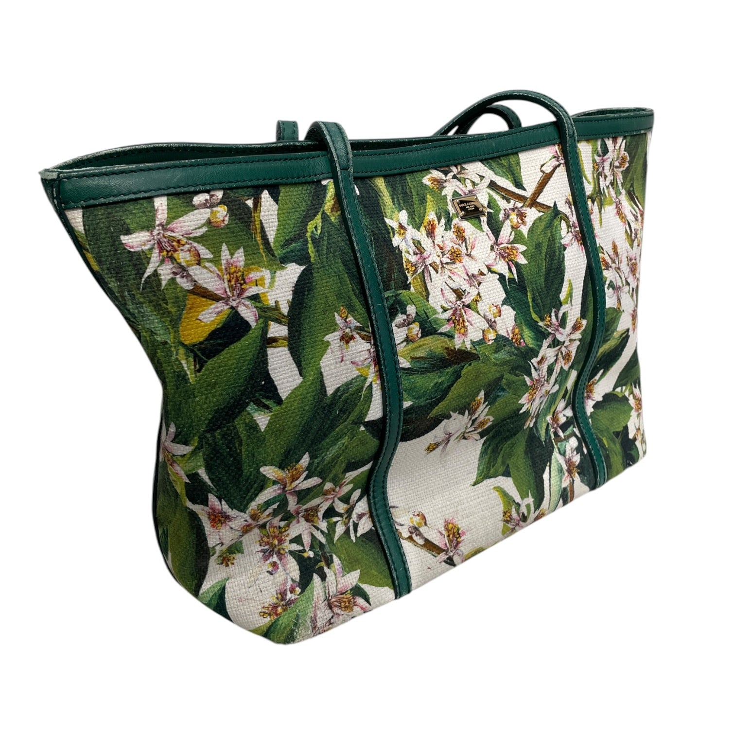 DOLCE&GABBANA/Tote Bag/OS/Floral Pattern/Cotton/MLT/GREEN LEATHER WITH FLORAL view 6
