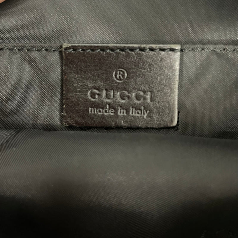 GUCCI/Cross Body Bag/Polyester/BLK/SHOULDER BAG